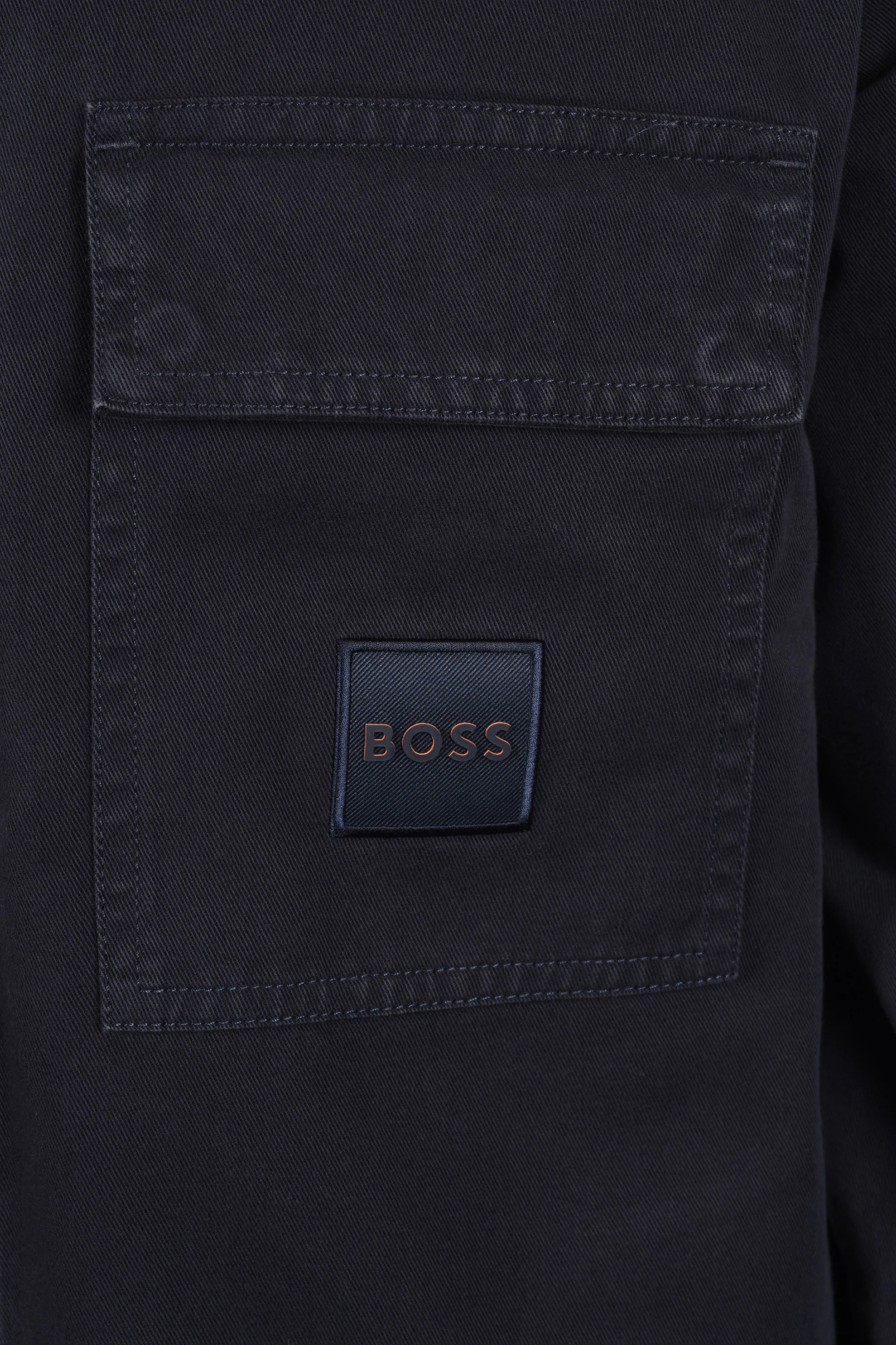 Boss Orange Lovel Zip Overshirt Dark Blue - Image 3