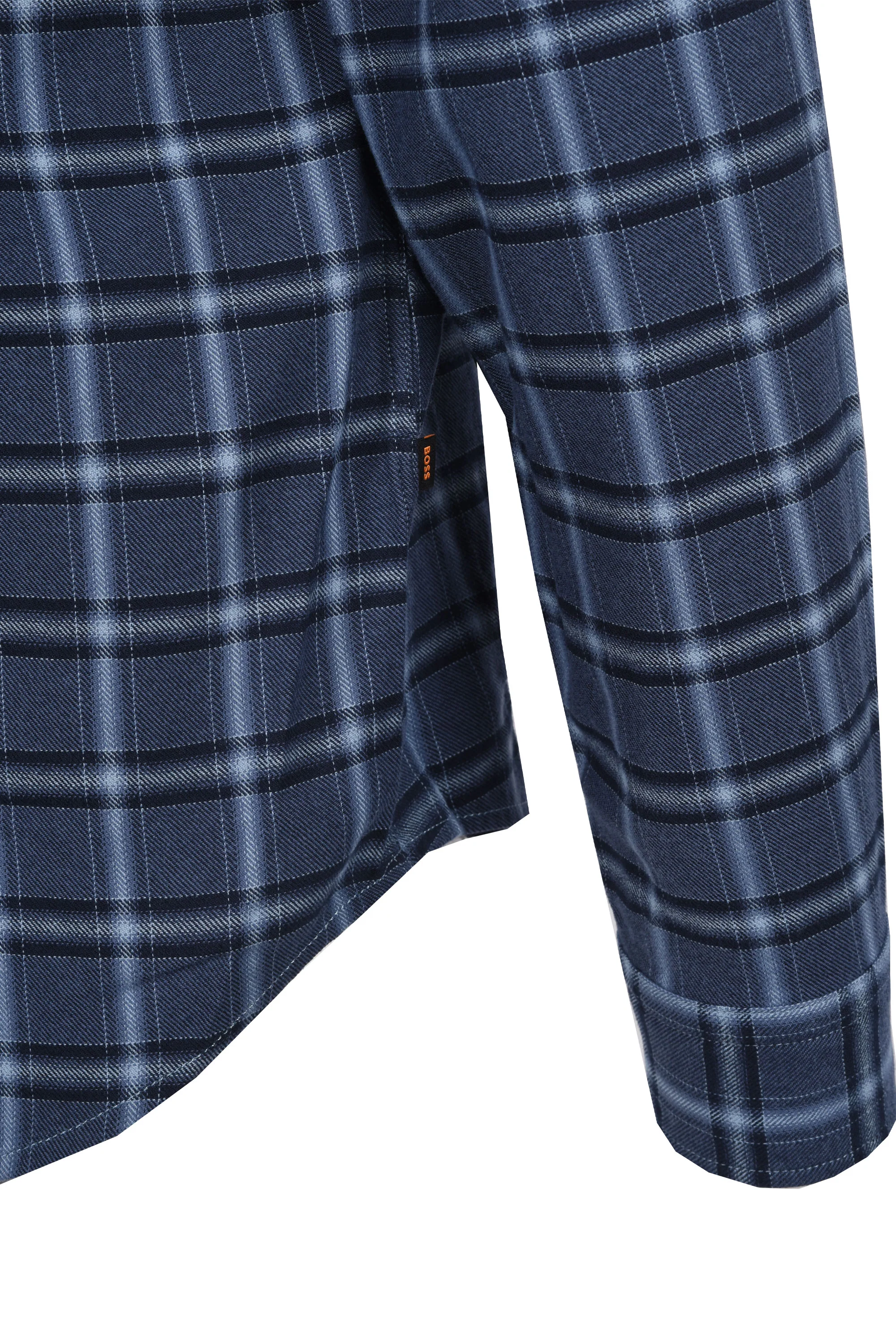Boss Orange Rickert Check Shirt Dark Blue - Image 3