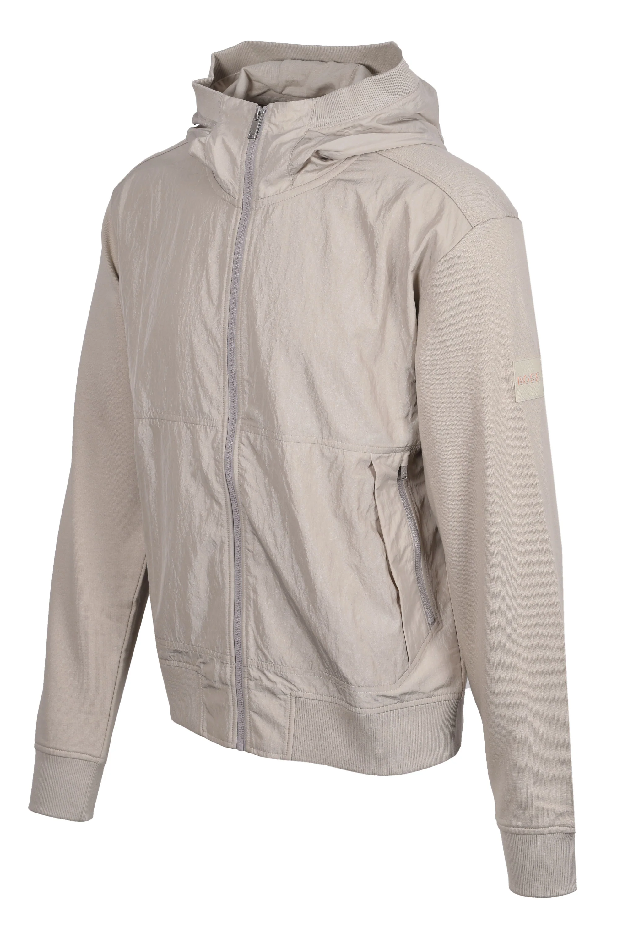 Boss Orange ZE_PROTECTIVE HOODED FULL ZIP LIGHT BEIGE - Image 2