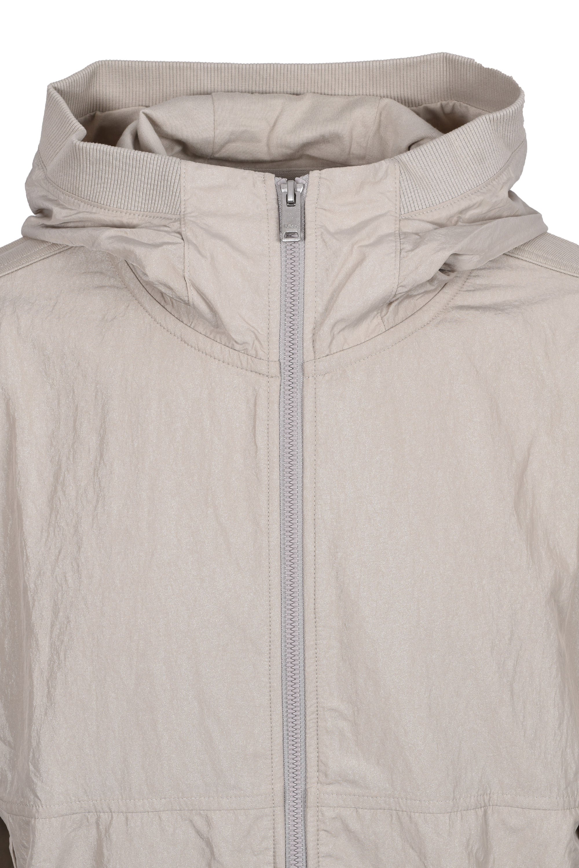 Boss Orange ZE_PROTECTIVE HOODED FULL ZIP LIGHT BEIGE - Image 3