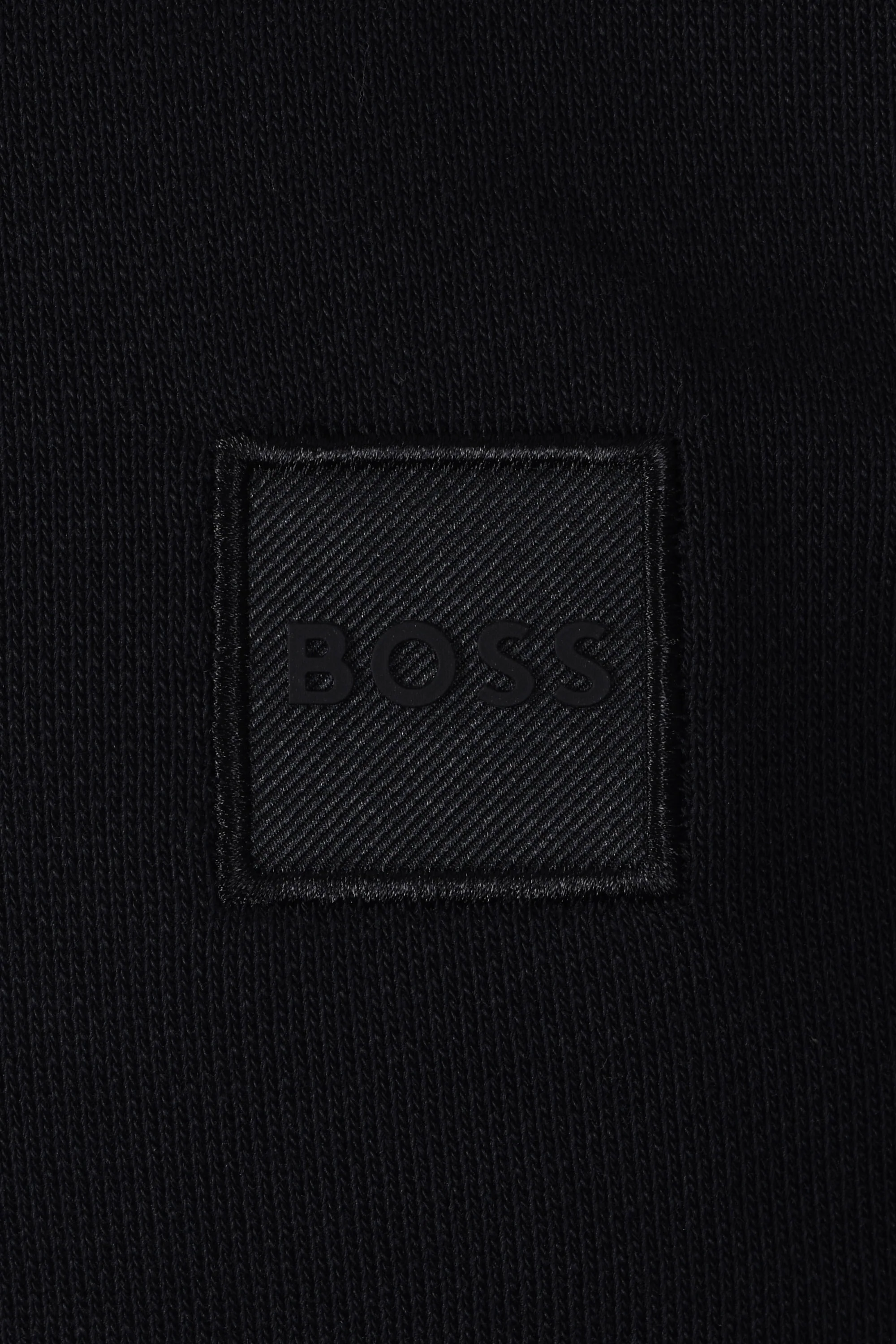 Boss Orange ZETRUST Half Zip SWEATSHIRT BLACK - Image 3