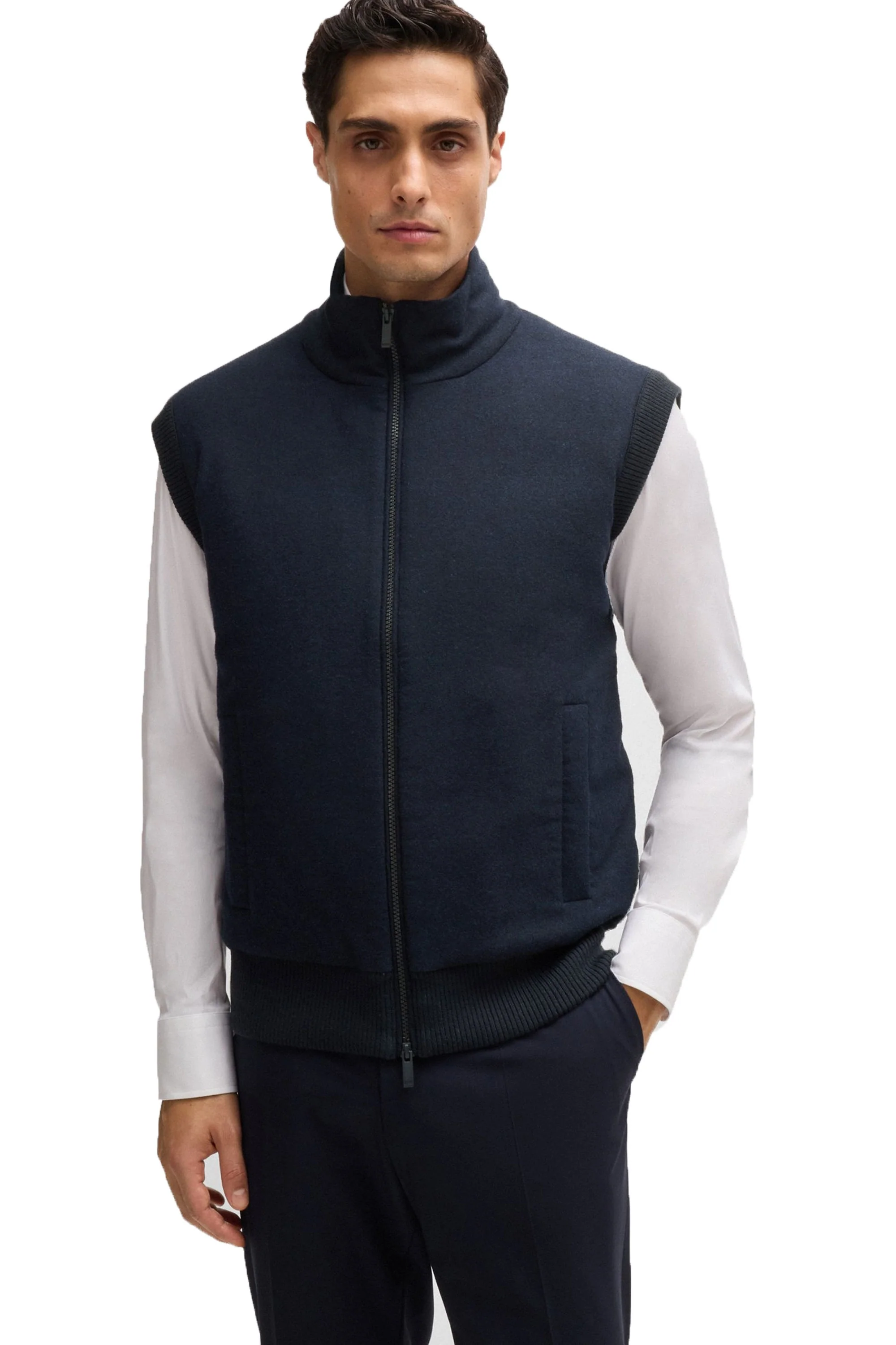Boss P-eflanolo Gilet Dark Blue - Image 3