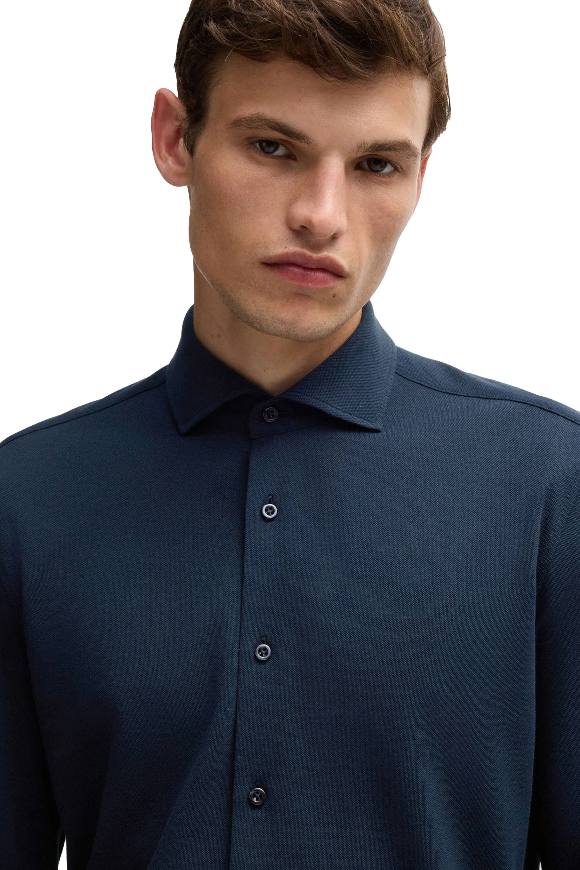 Boss P Hank Spread 243 Shirt Dark Blue - Image 2