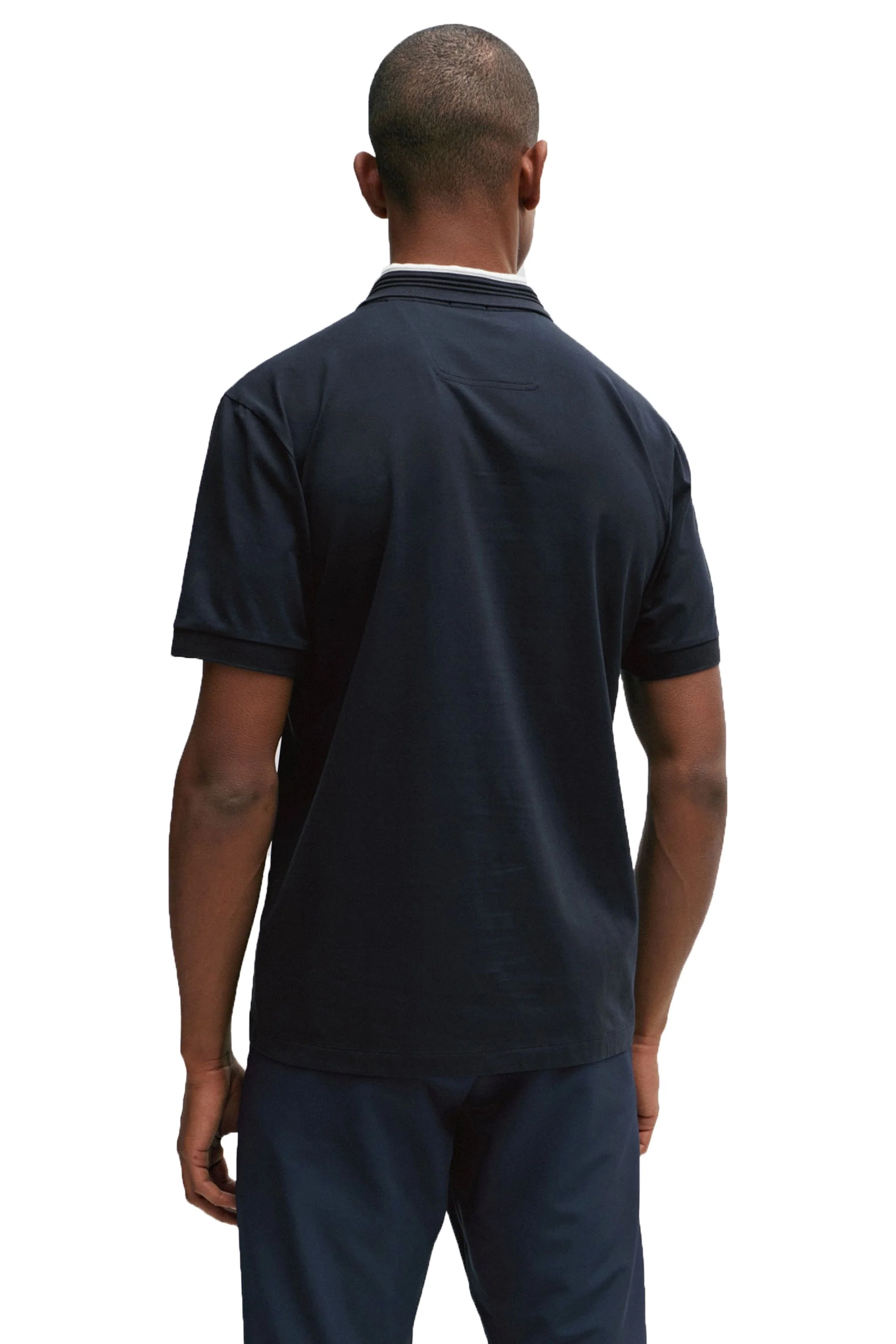 Boss Paddy 1 Polo Shirt Dark Blue - Image 3