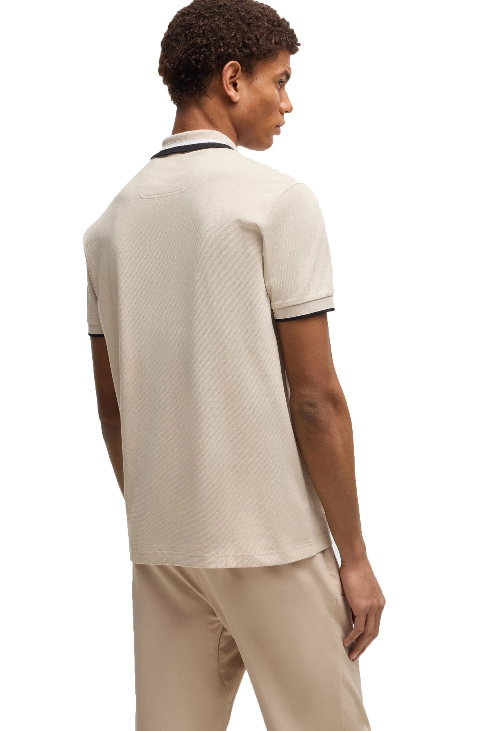 Boss Paddy Ap Heritage Polo Open Beige - Image 3