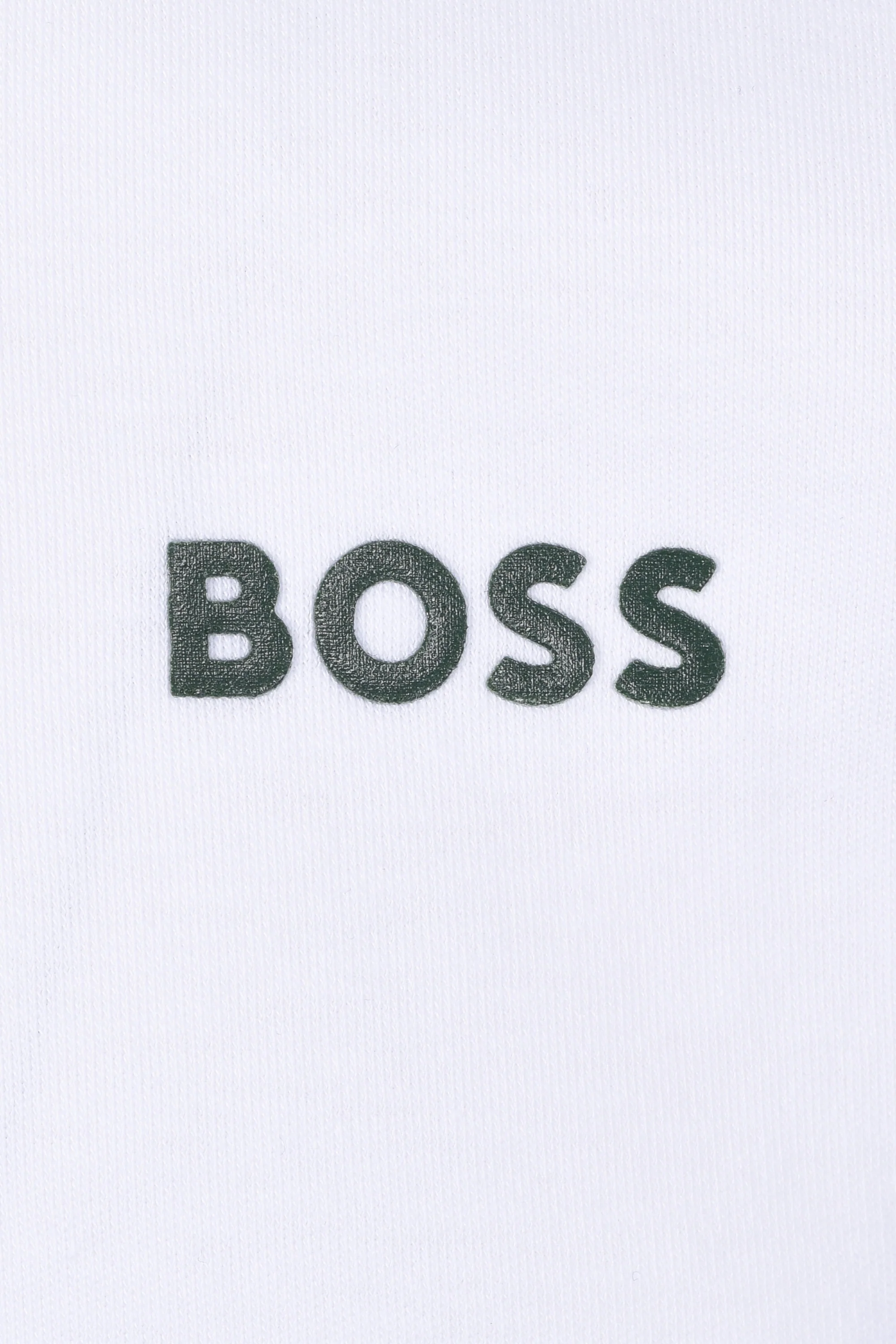 Boss Paddy Lux Heritage Polo Shirt White - Image 3