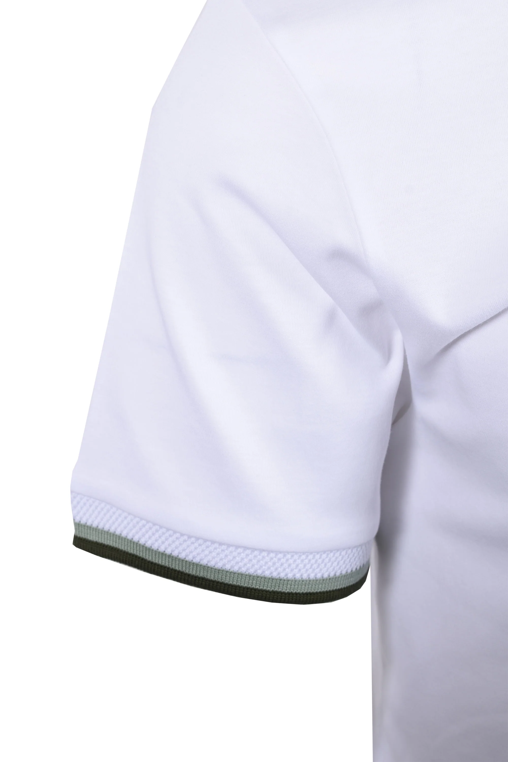 Boss Paddy Lux Heritage Polo Shirt White - Image 5