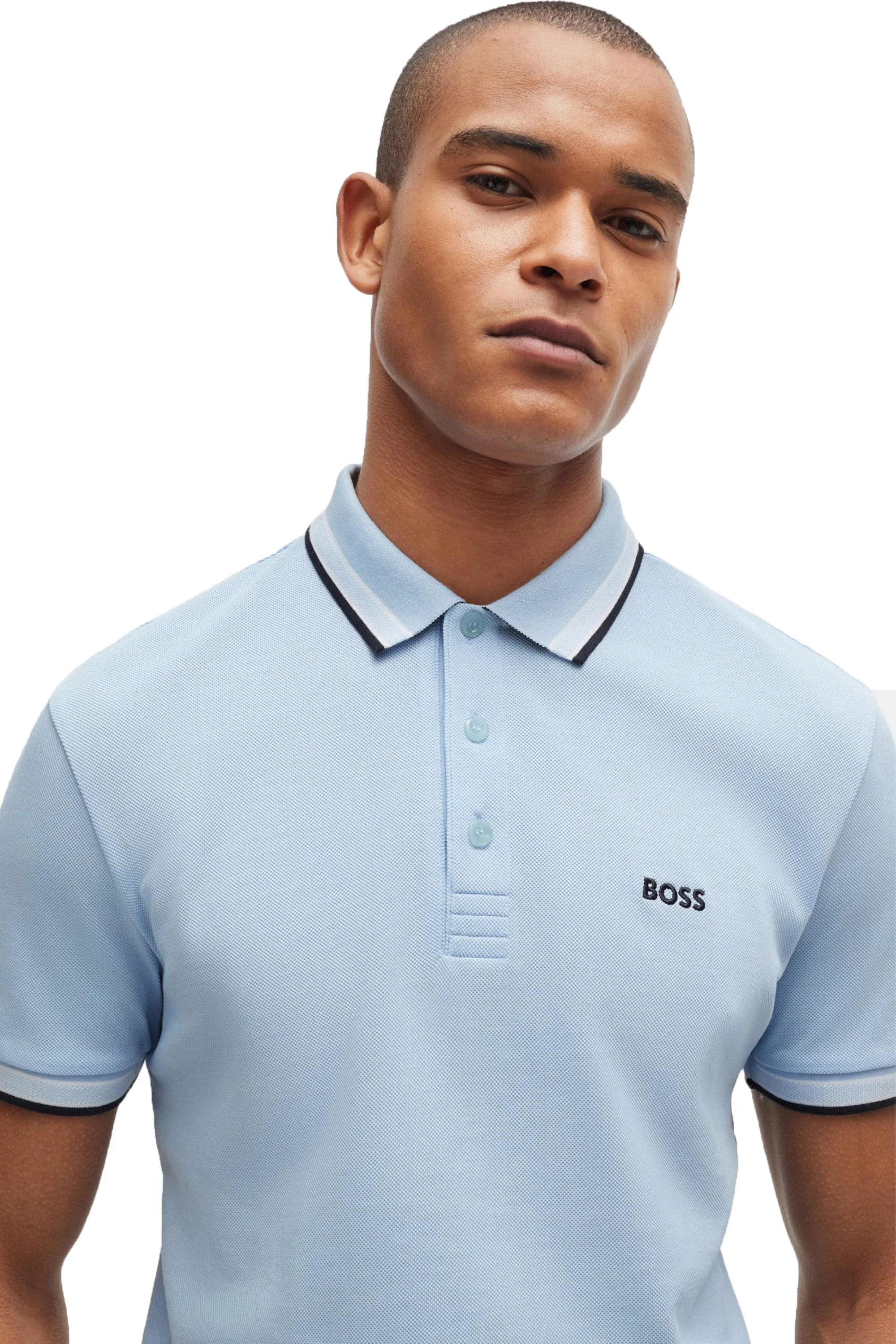 Boss Paddy Polo Shirt Bright Blue - Image 2