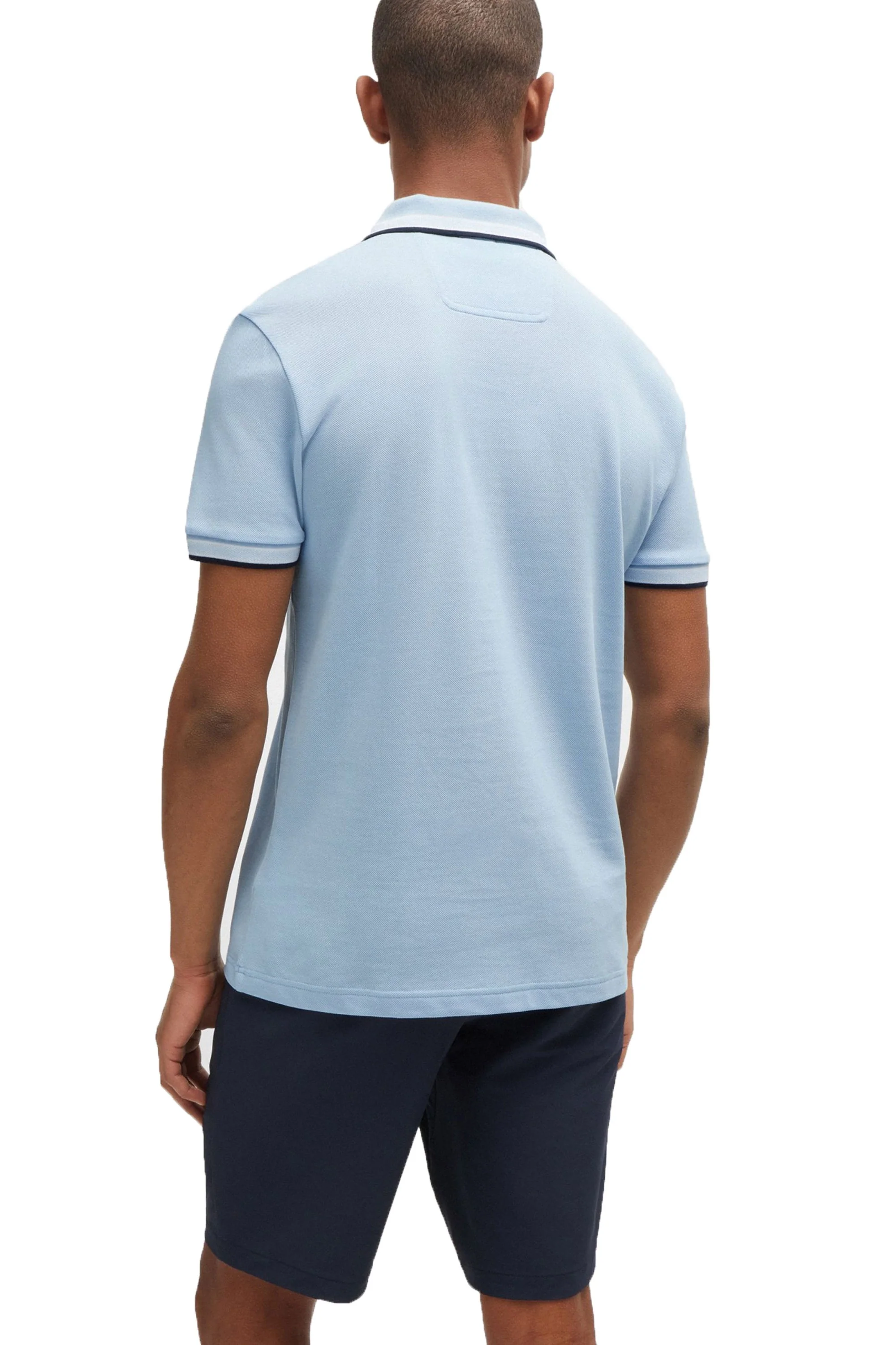 Boss Paddy Polo Shirt Bright Blue - Image 3