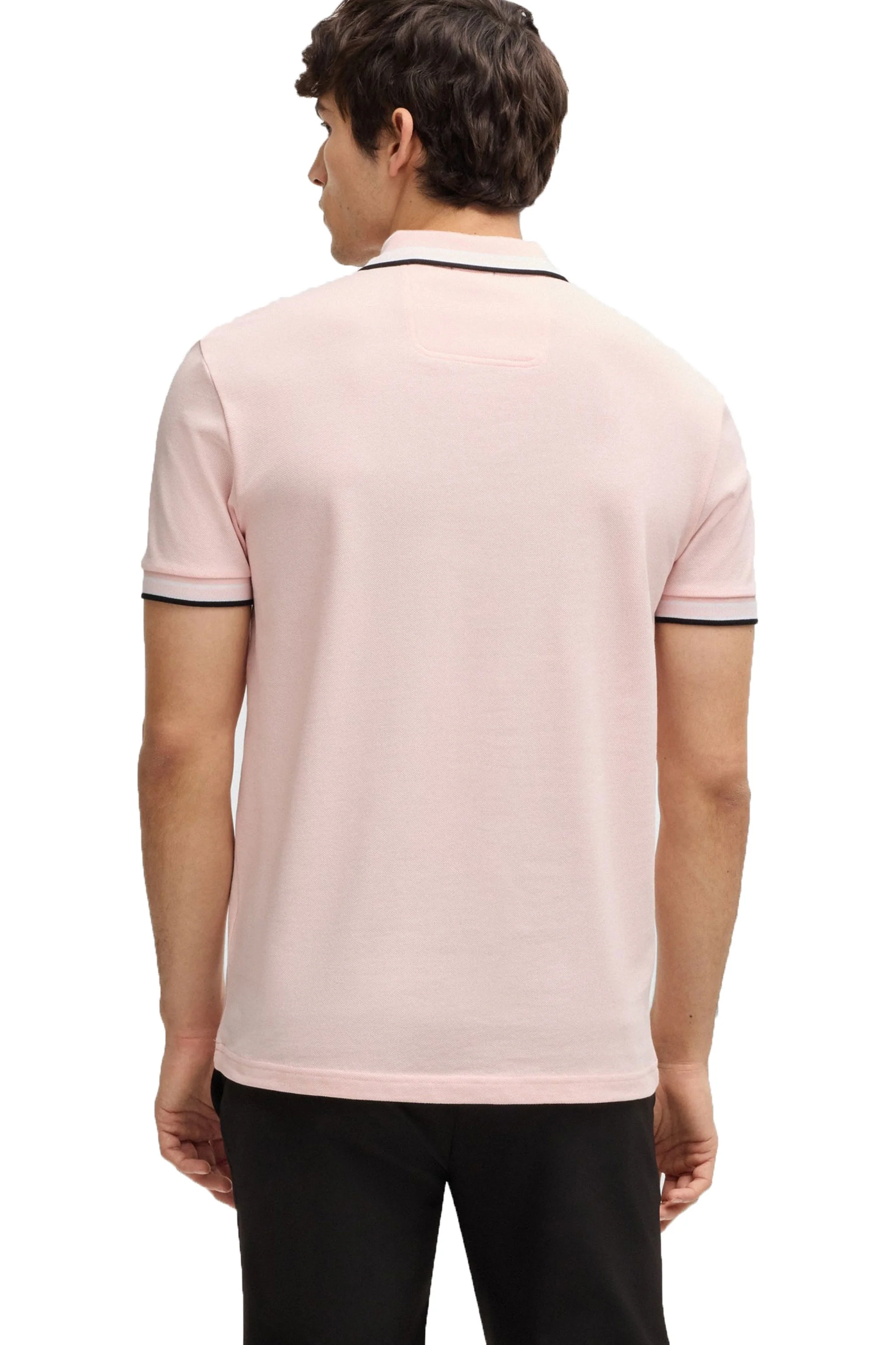 Boss Paddy Polo Shirt Light Pastel Pink - Image 3