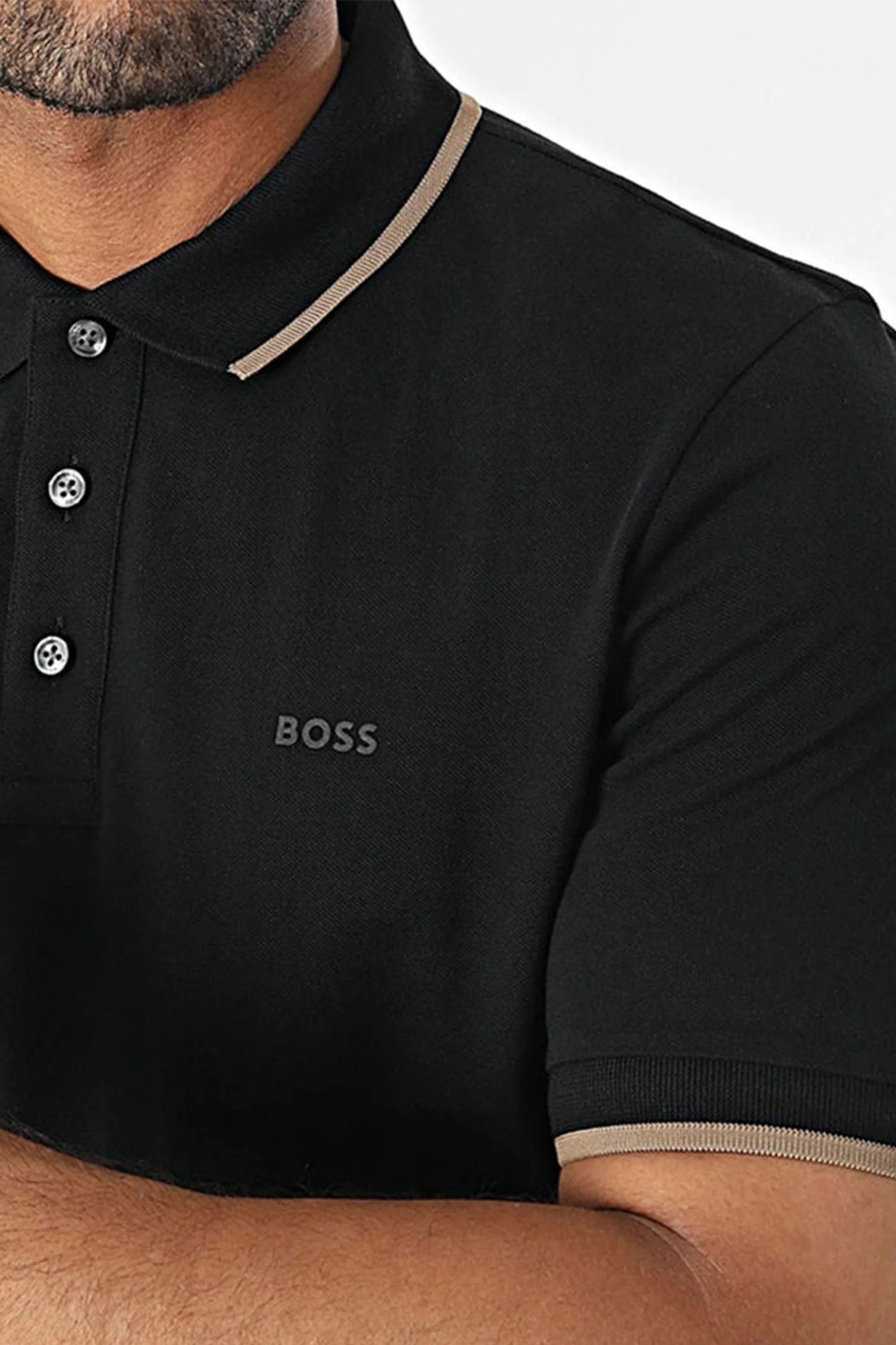 Boss Parlay 190 Polo Shirt Black - Image 2