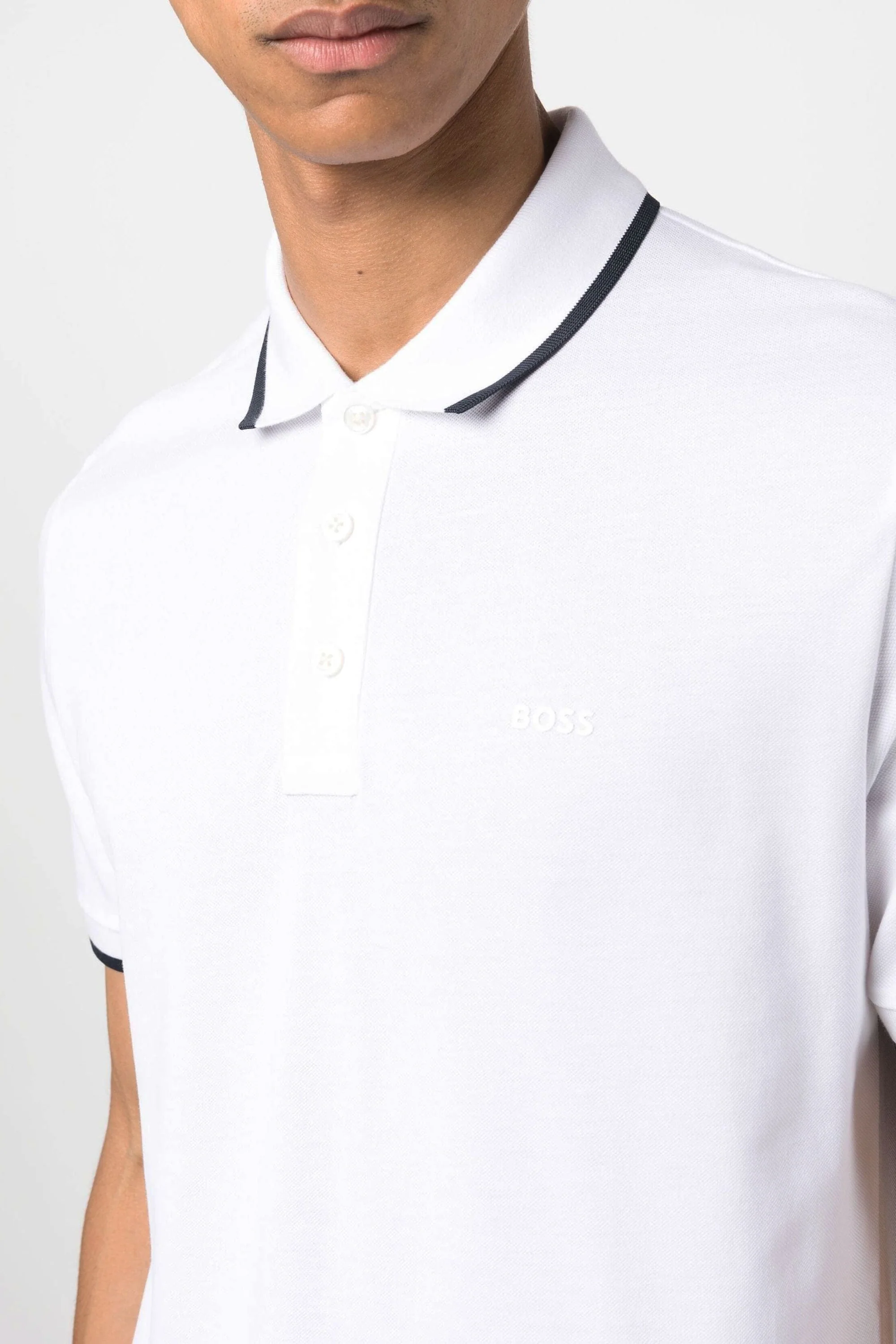 Boss Parlay 190 Polo Shirt Natural - Image 2