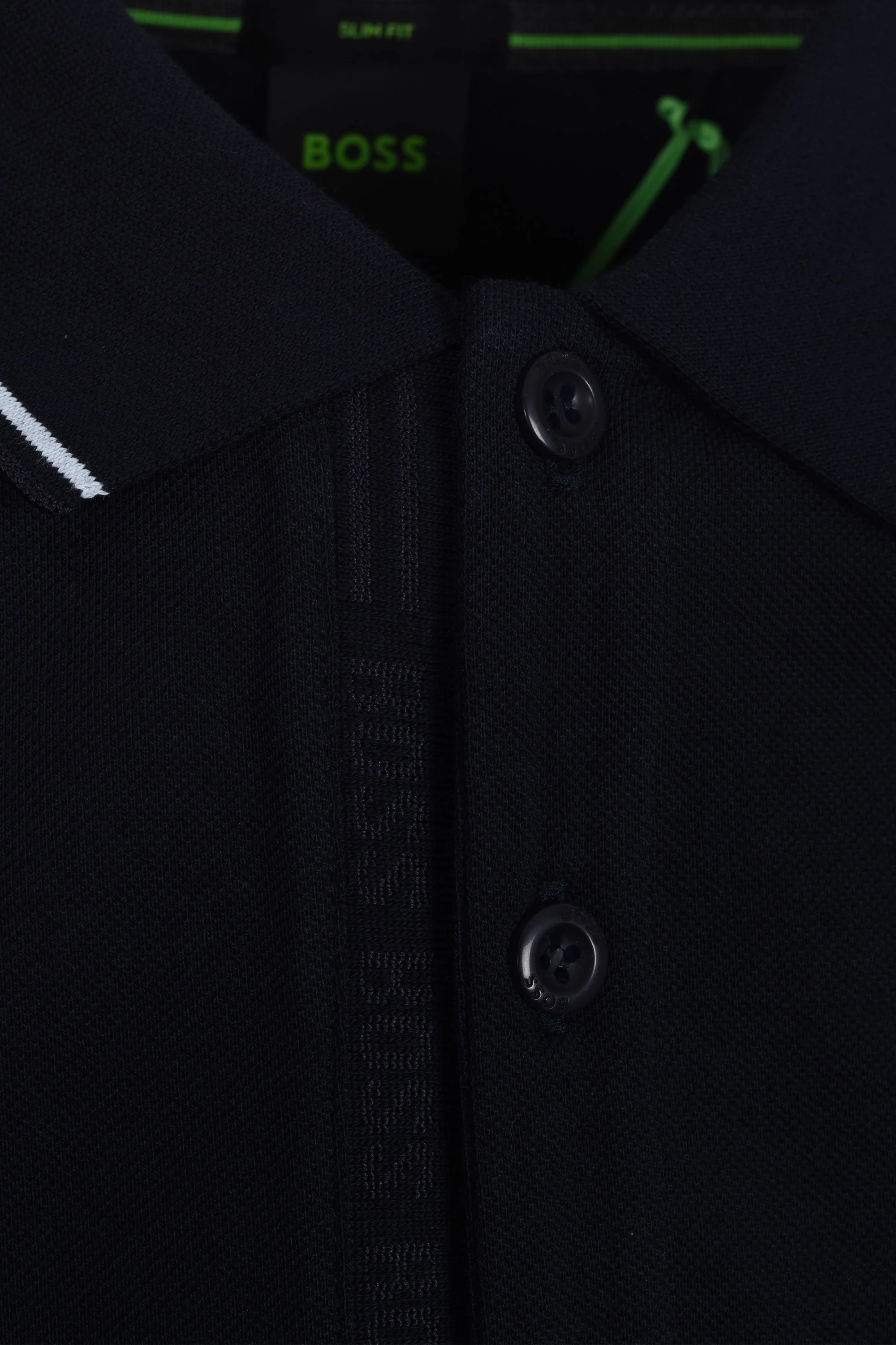 Boss Paule 4 Polo Shirt Blue - Image 4