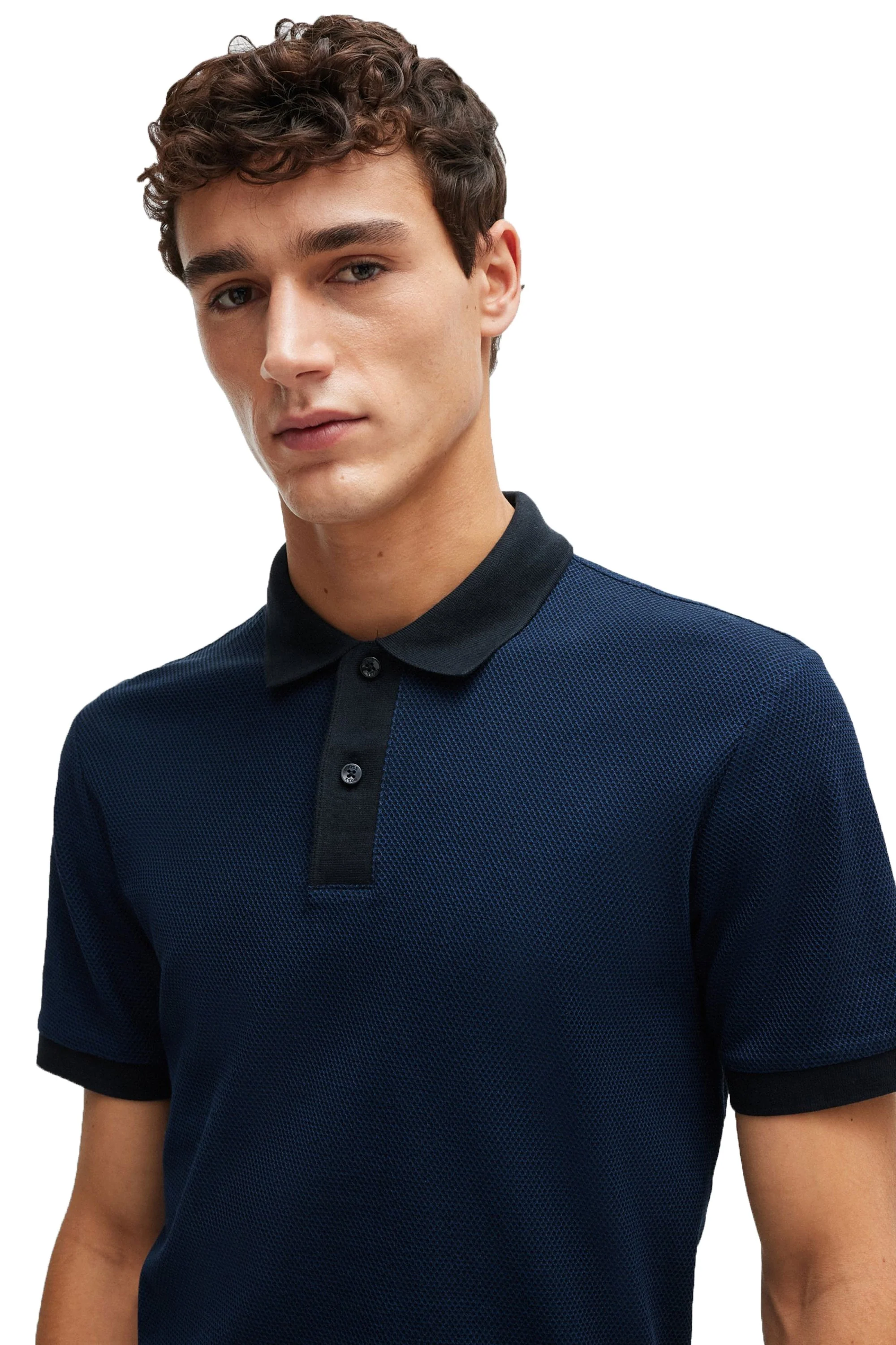 Boss Phillipson 37 Polo Shirt Dark Blue - Image 2