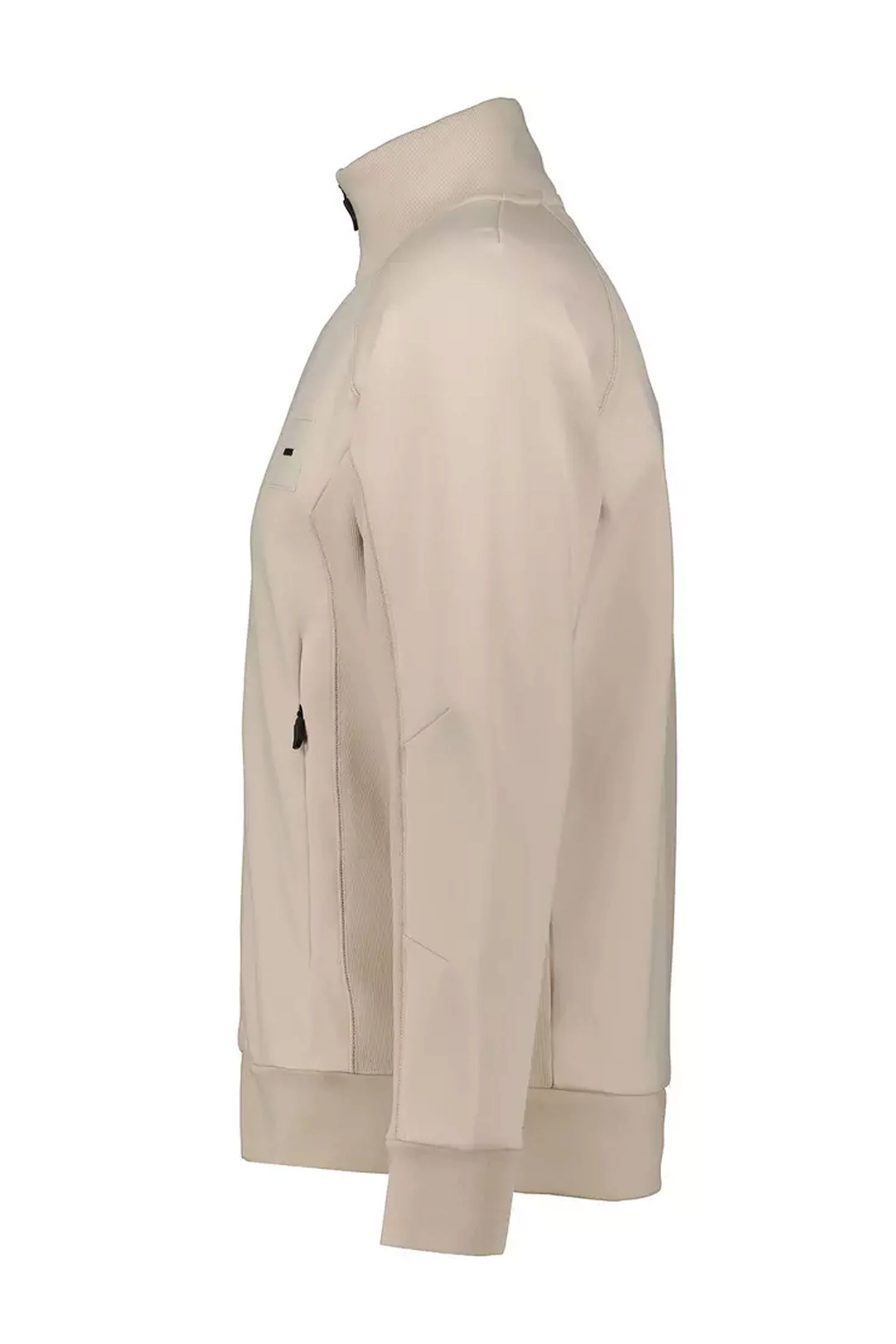 Boss Skaz Rib Full Zip Knitwear Open Beige - Image 2