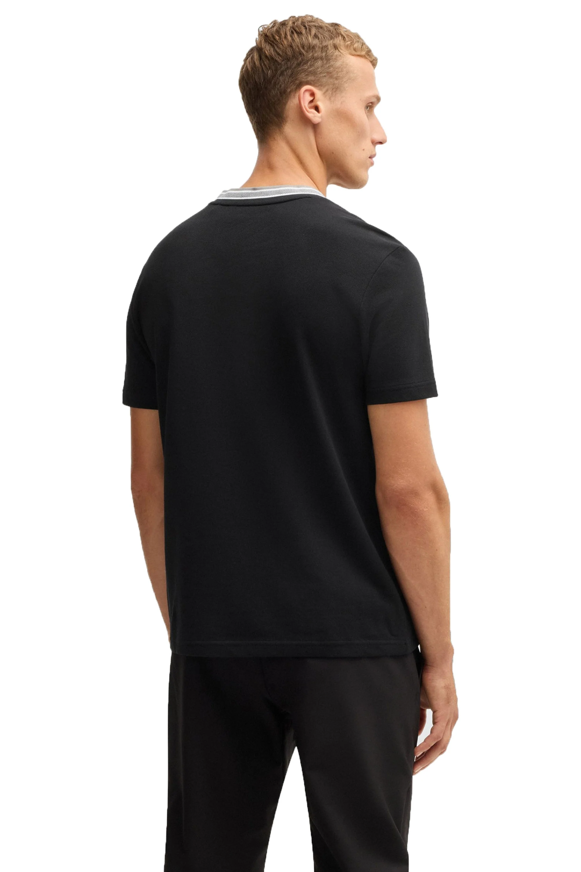Boss Taddy T Shirt Charcoal - Image 3