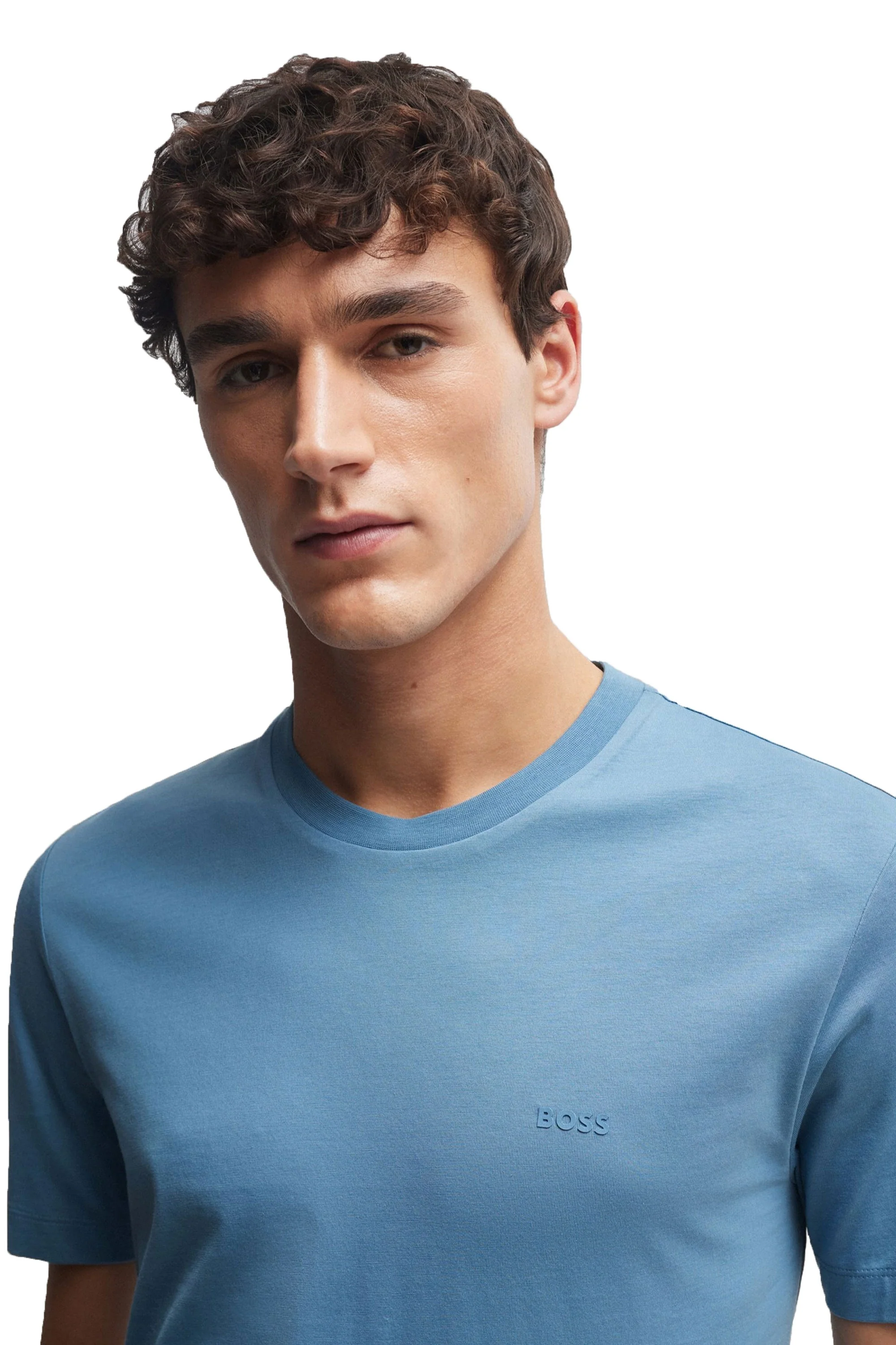Boss Thompson 01 T Shirt Light Pastel Blue - Image 2