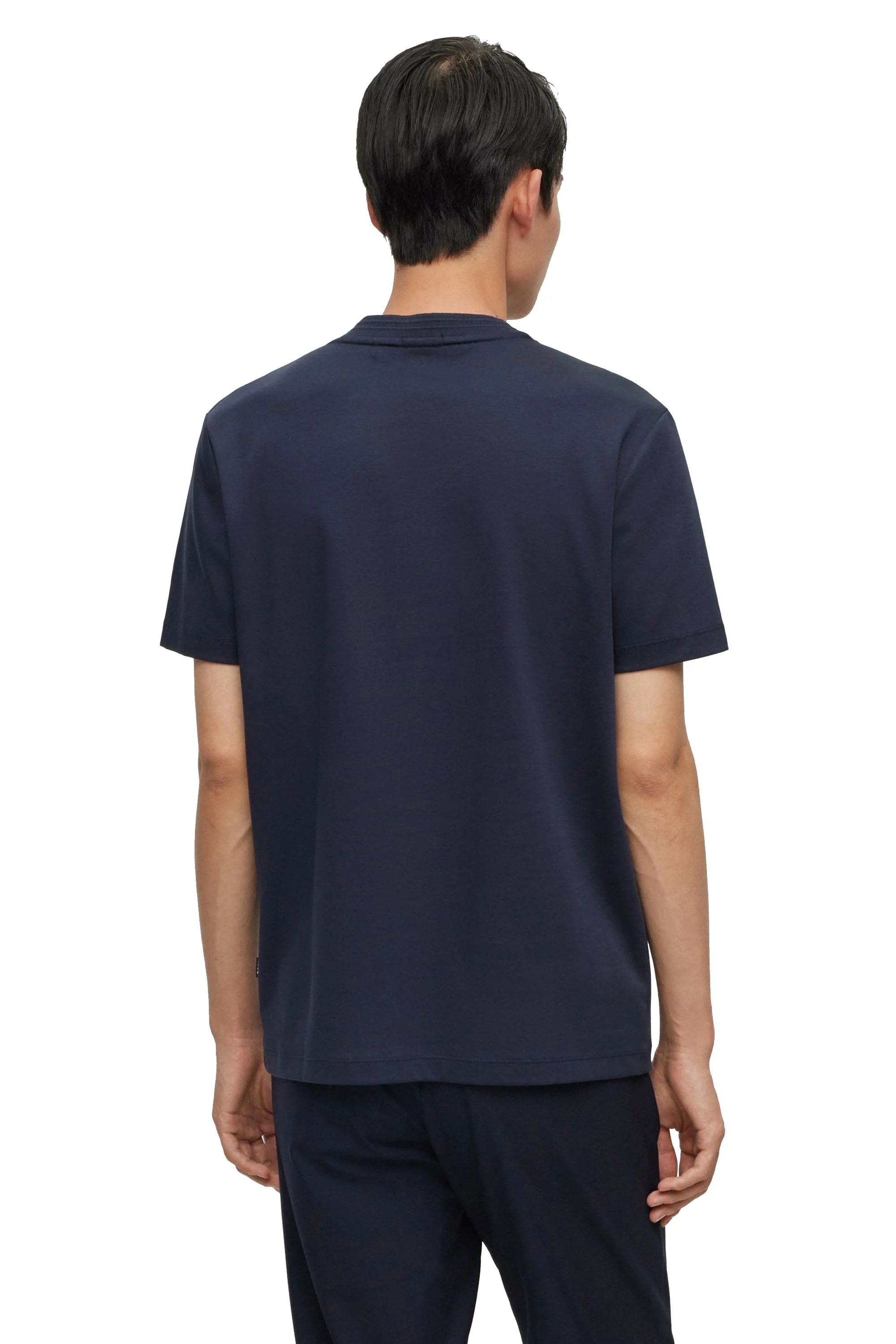 Boss Tiburt 278 T Shirt Navy - Image 3
