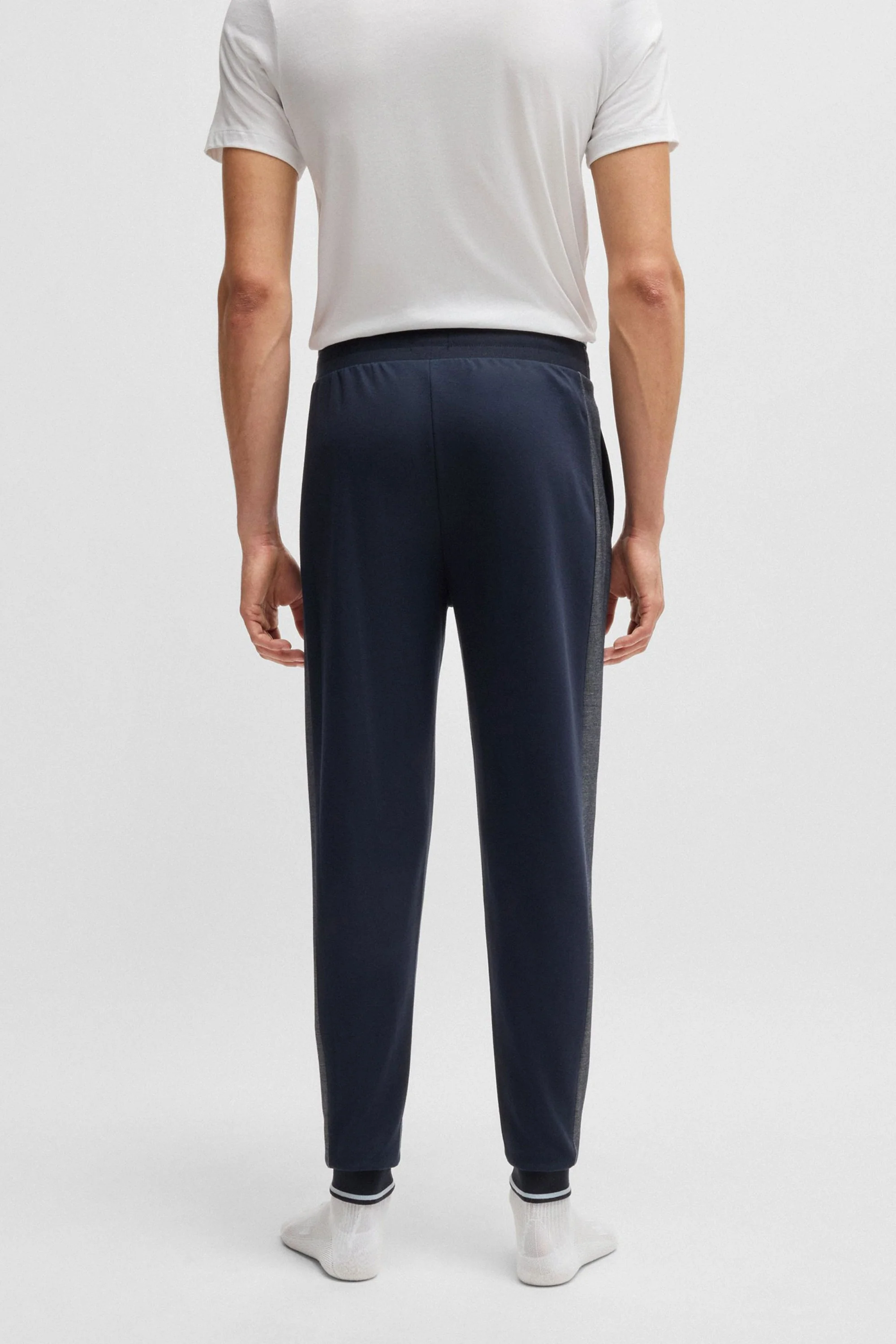 Boss Tracksuit Pants Dark Blue - Image 3