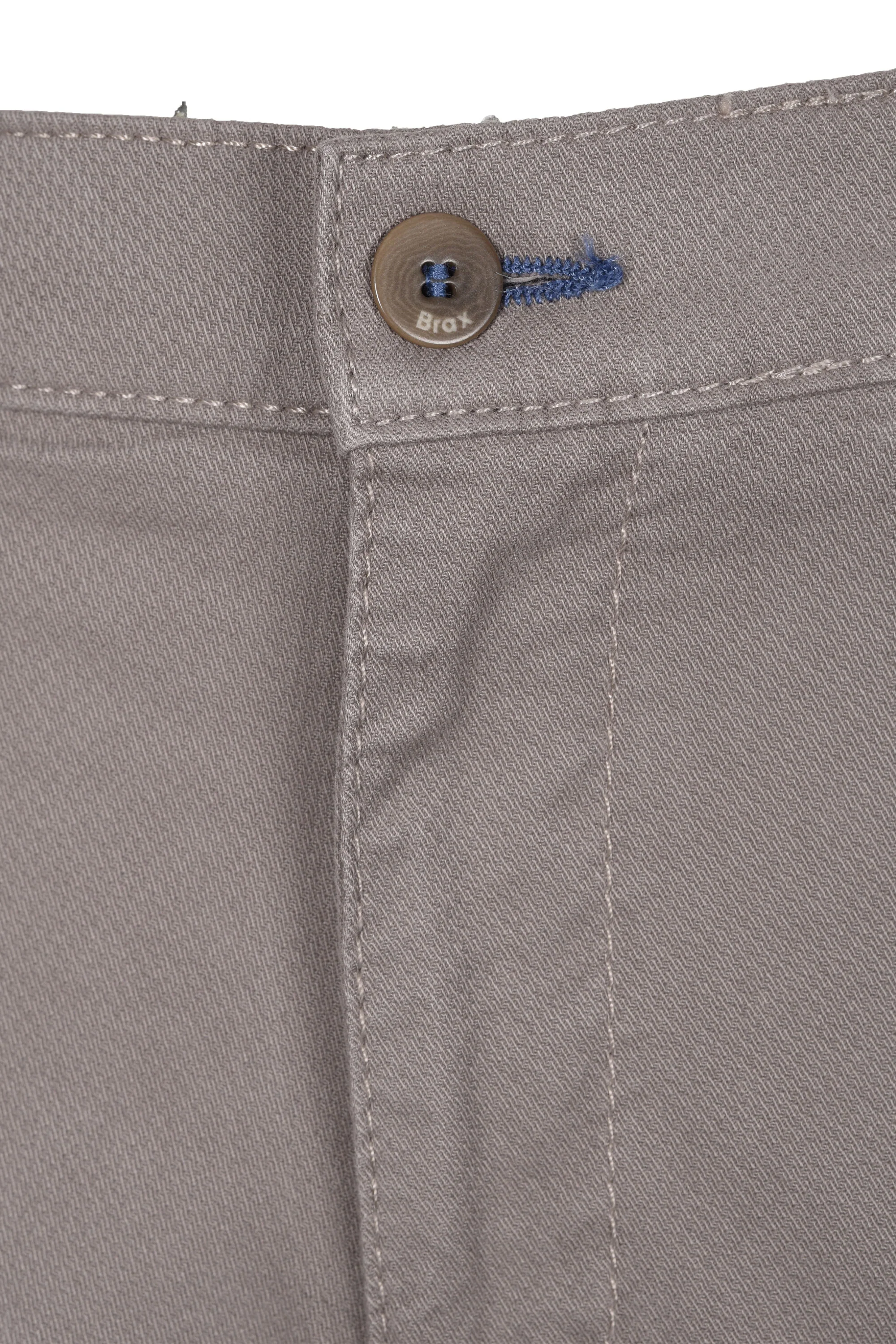 Brax Fabio Cotton Trouser Mushroom - Image 3