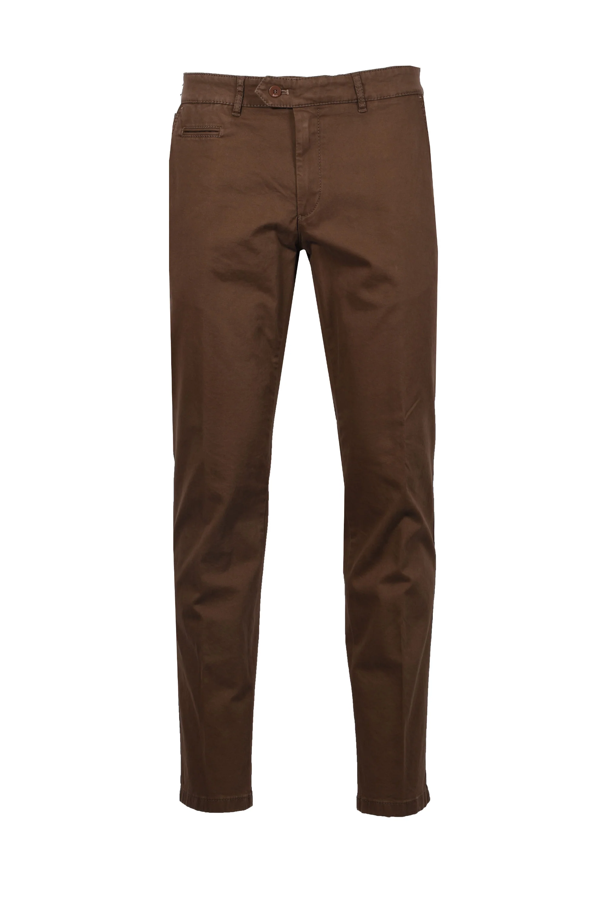 Brax Everest Cotton Chino Brown - Image 2