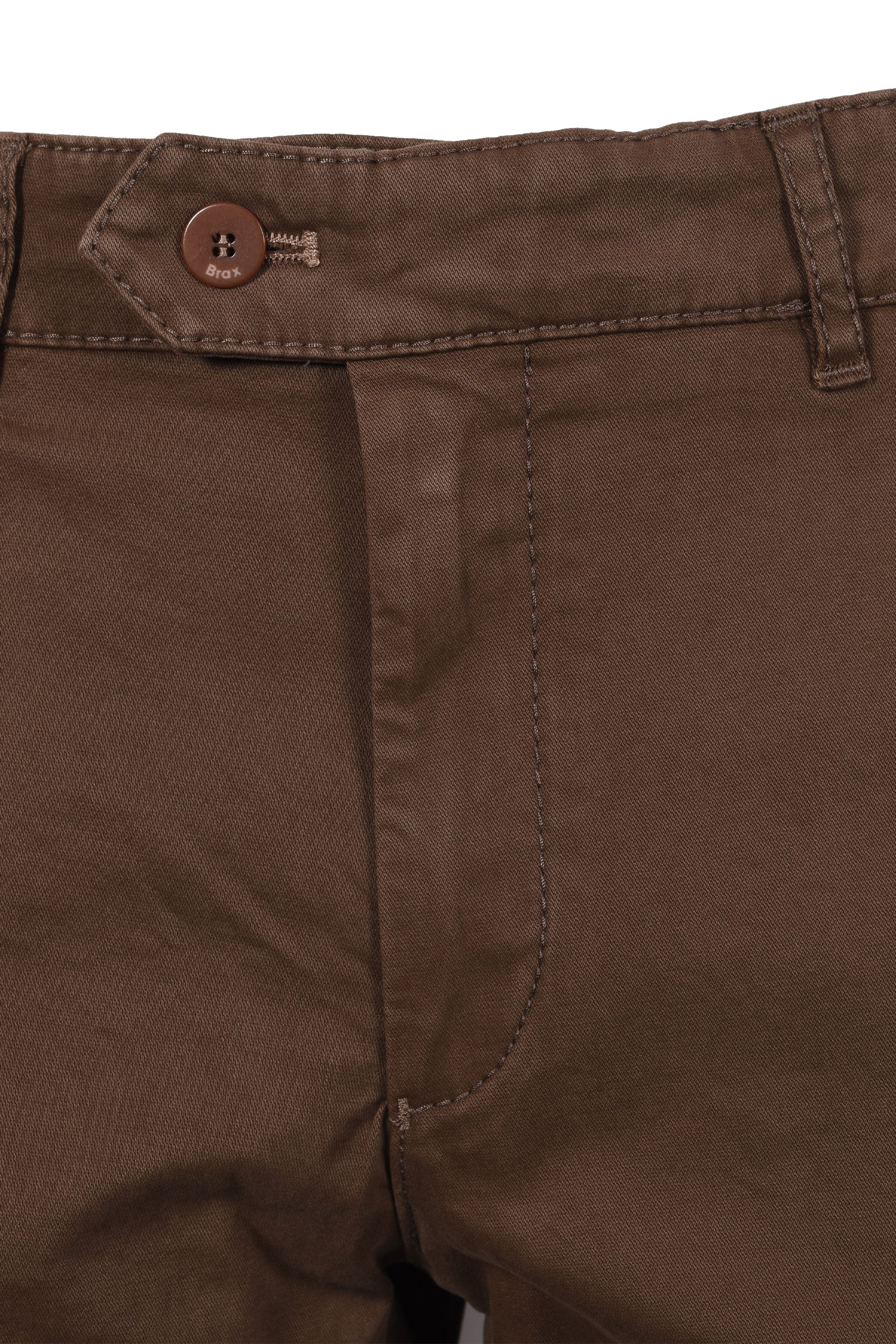 Brax Everest Cotton Chino Brown - Image 3