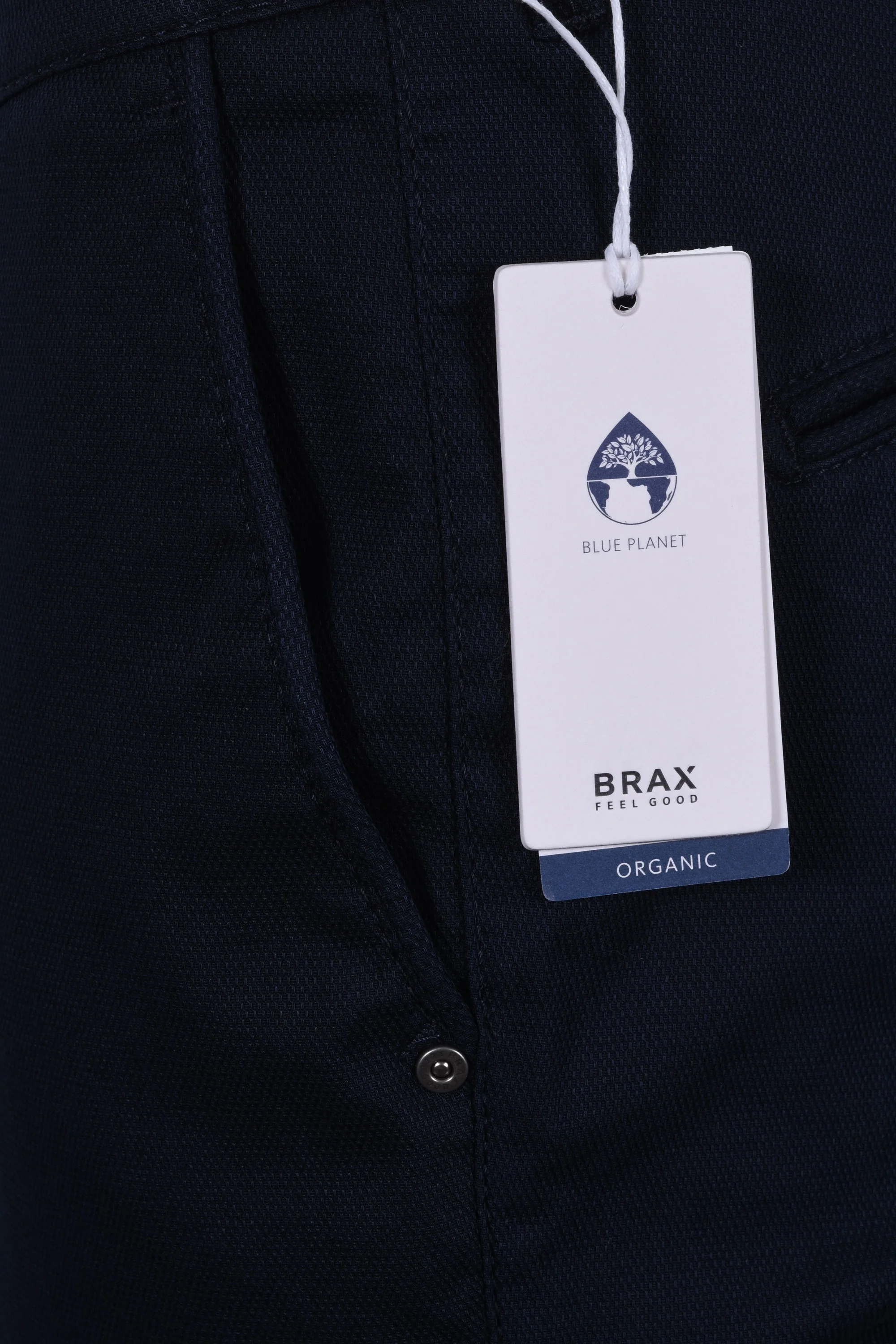 Brax Hi Flex Fabio Casual Trouser Navy - Image 4