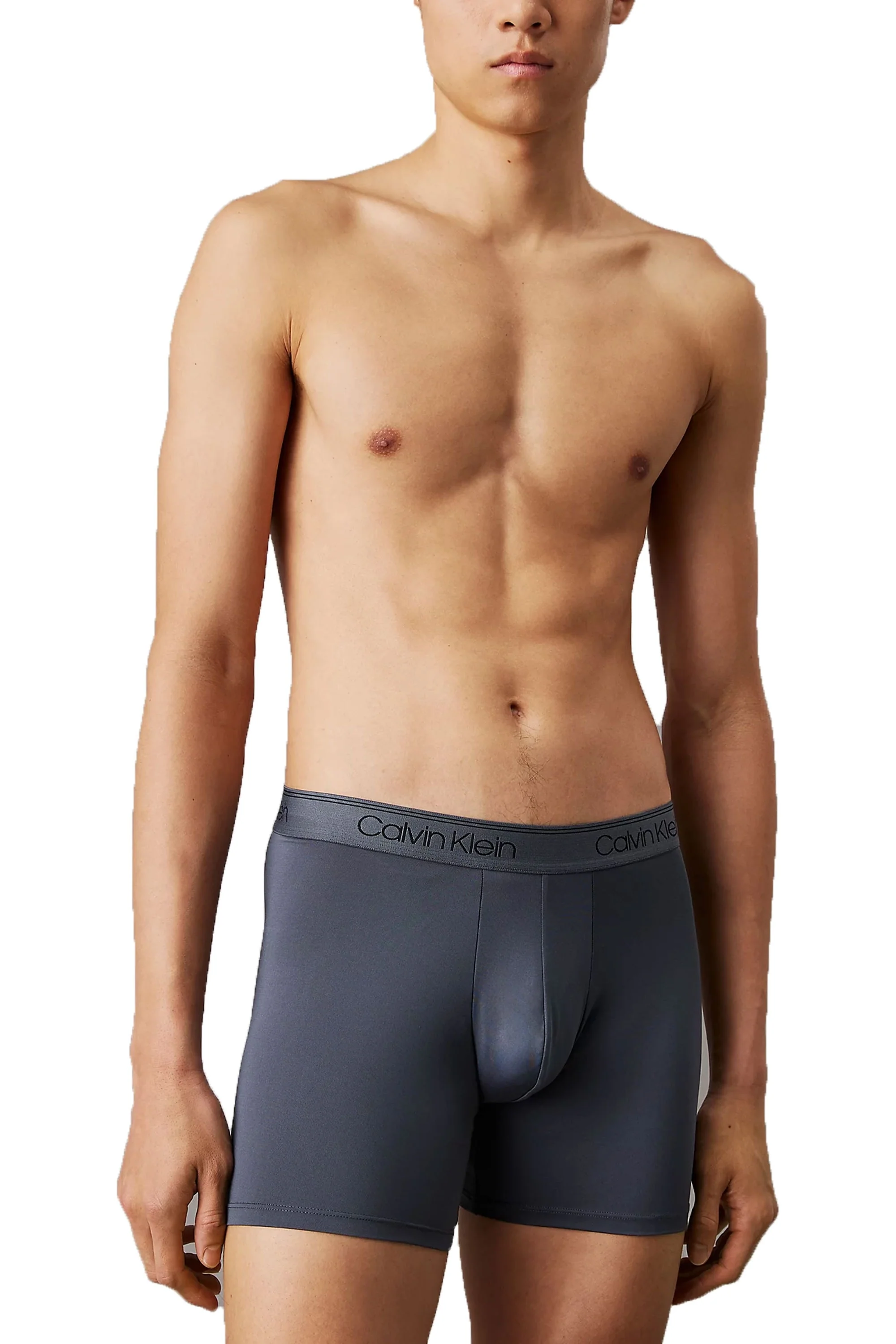Calvin Klein Microfiber Boxer Brief Black/Olive/Grey - Image 3