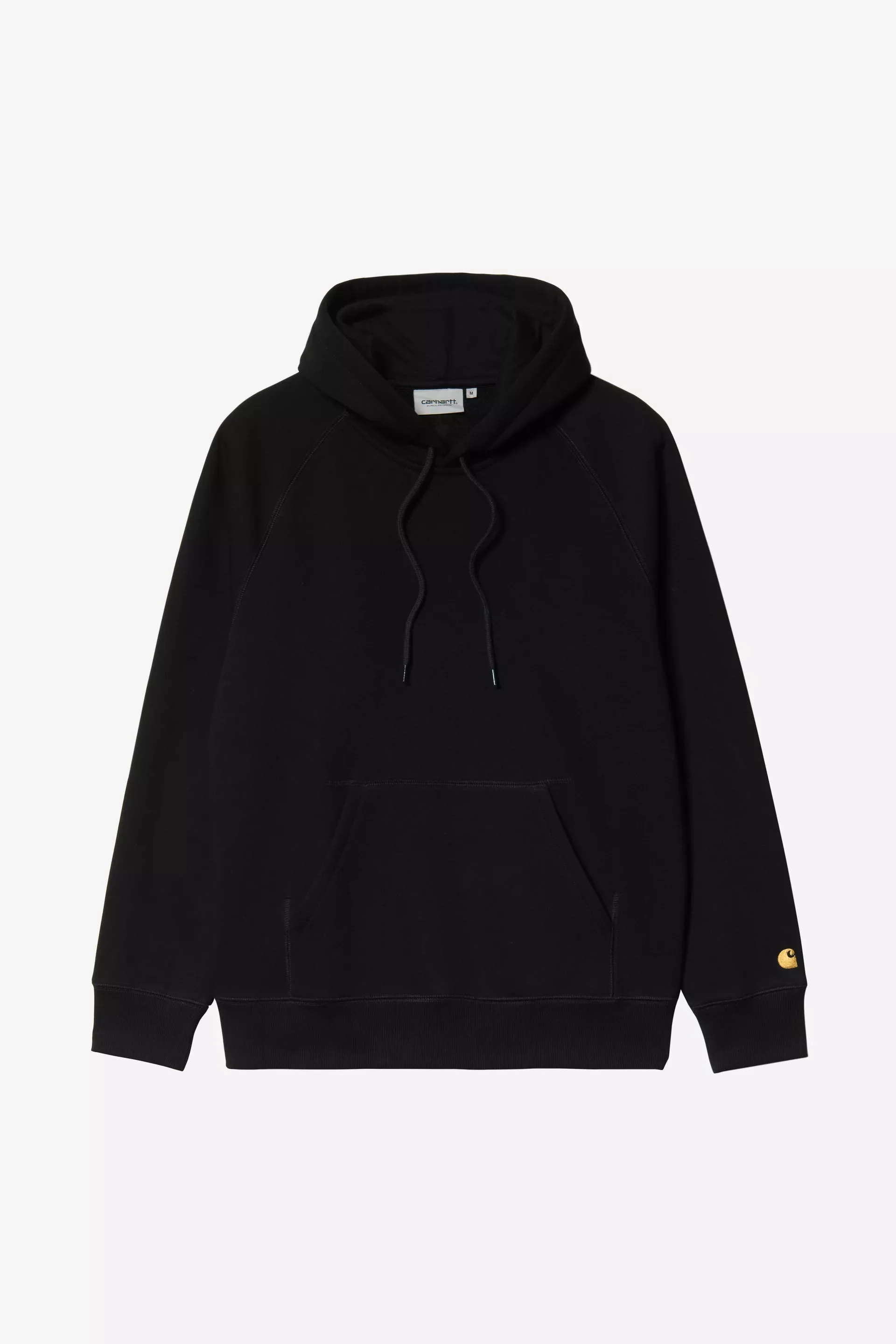 CARHARTT HOODED CHASE SWEAT BLACK/GOLD - Image 2