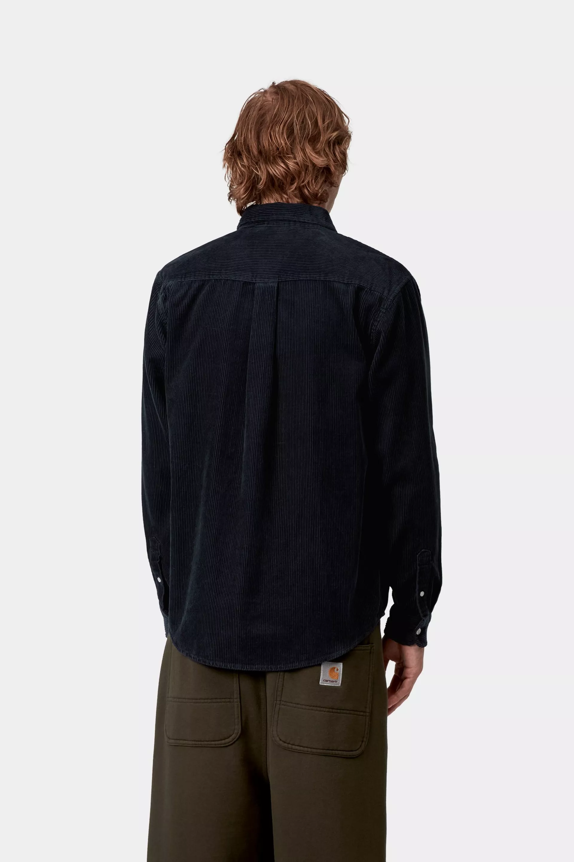 Carhartt Madison Cord Shirt Dark Navy - Image 2