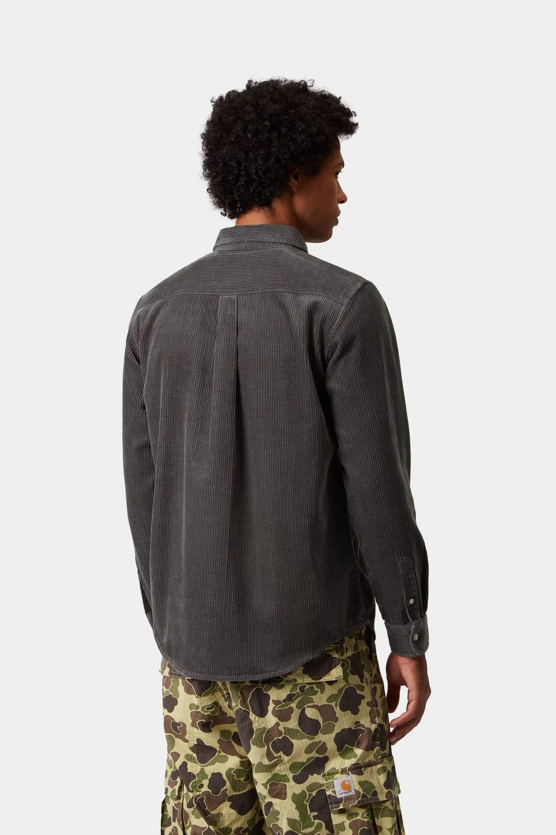 CARHARTT MADISON CORD SHIRT GRAPHITE - Image 2