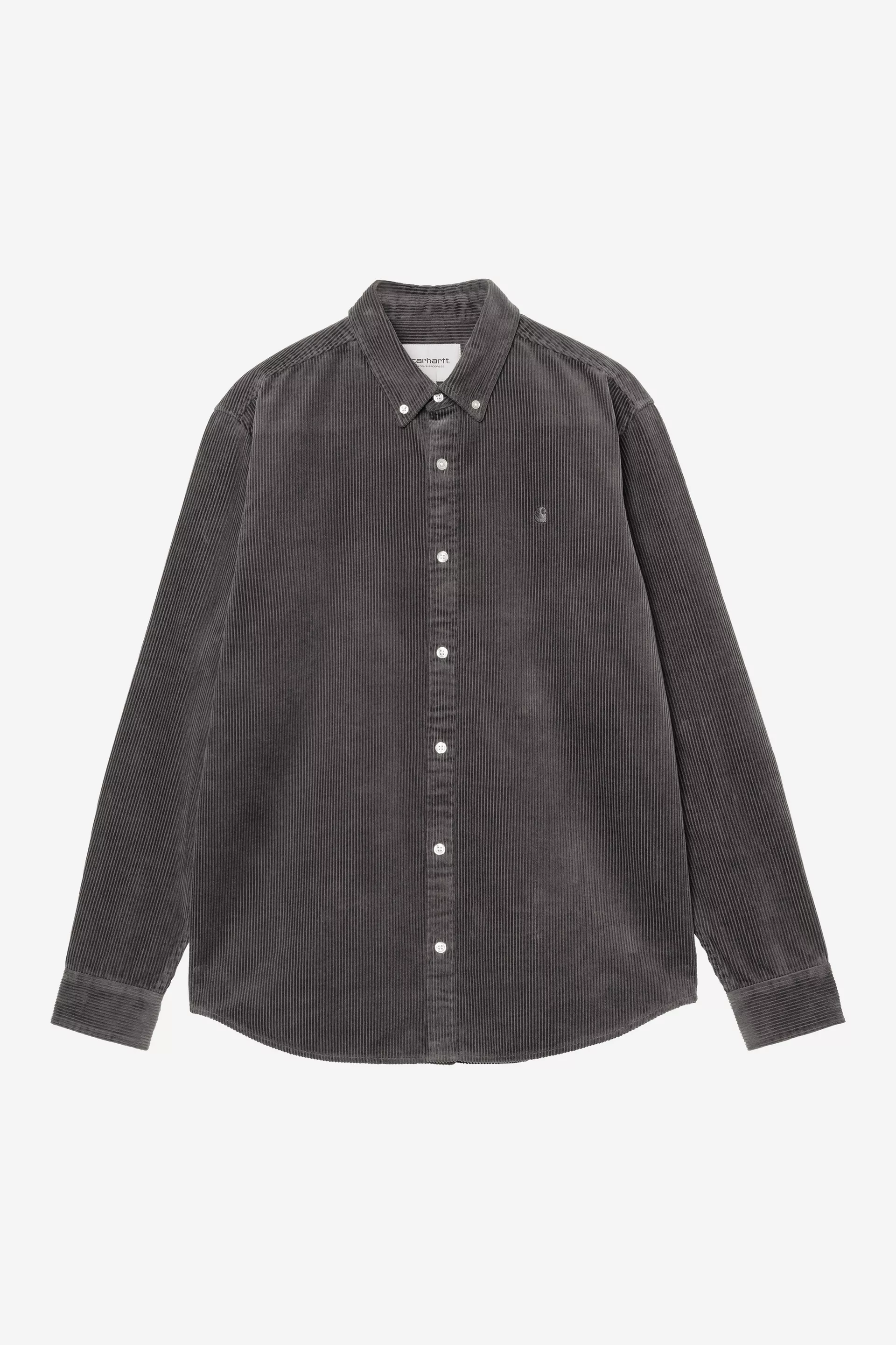 CARHARTT MADISON CORD SHIRT GRAPHITE - Image 3