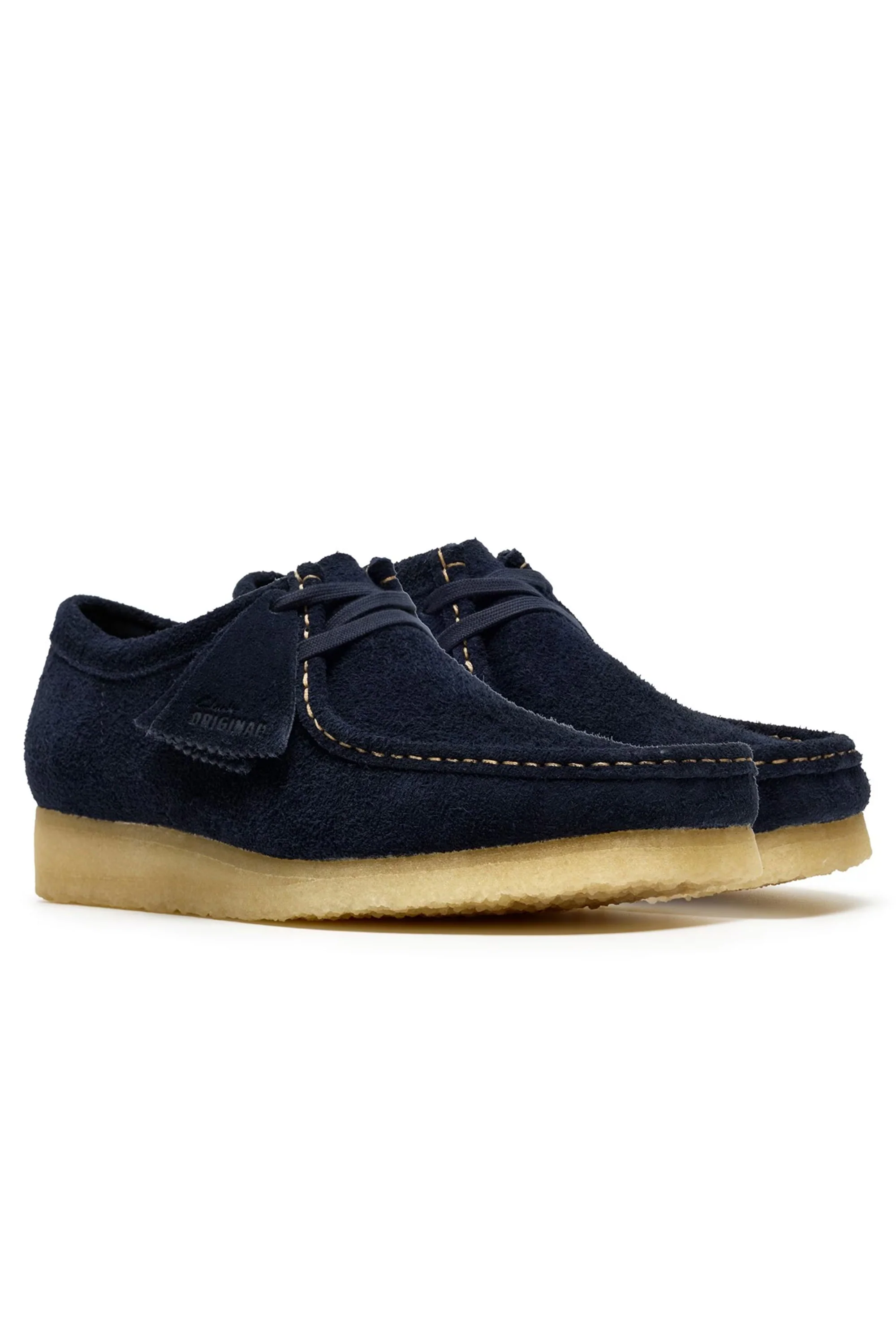 CLARKS ORIGINALS WALLABEE SHOE NAVY SUEDE - Image 2