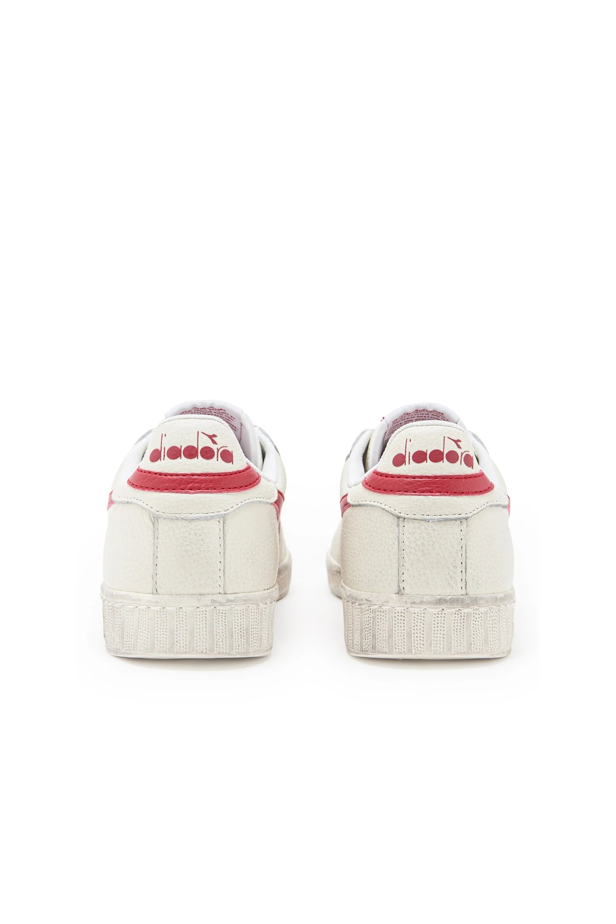 Diadora Game L Low Waxed Trainer White/Red Pepper - Image 3