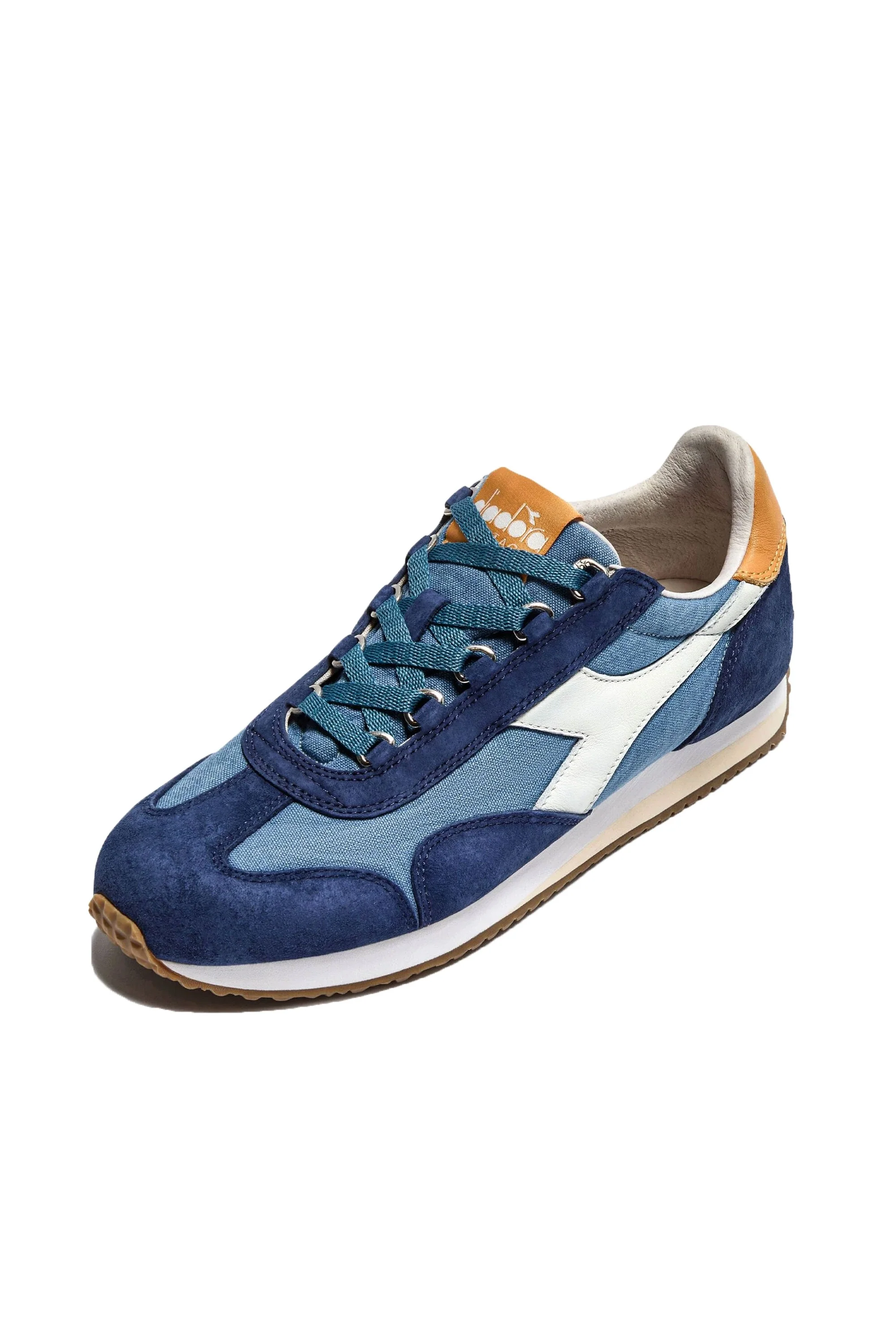 Diadora Heritage Equipe Canvas Sw Evo Trainer Blue Coop - Image 2