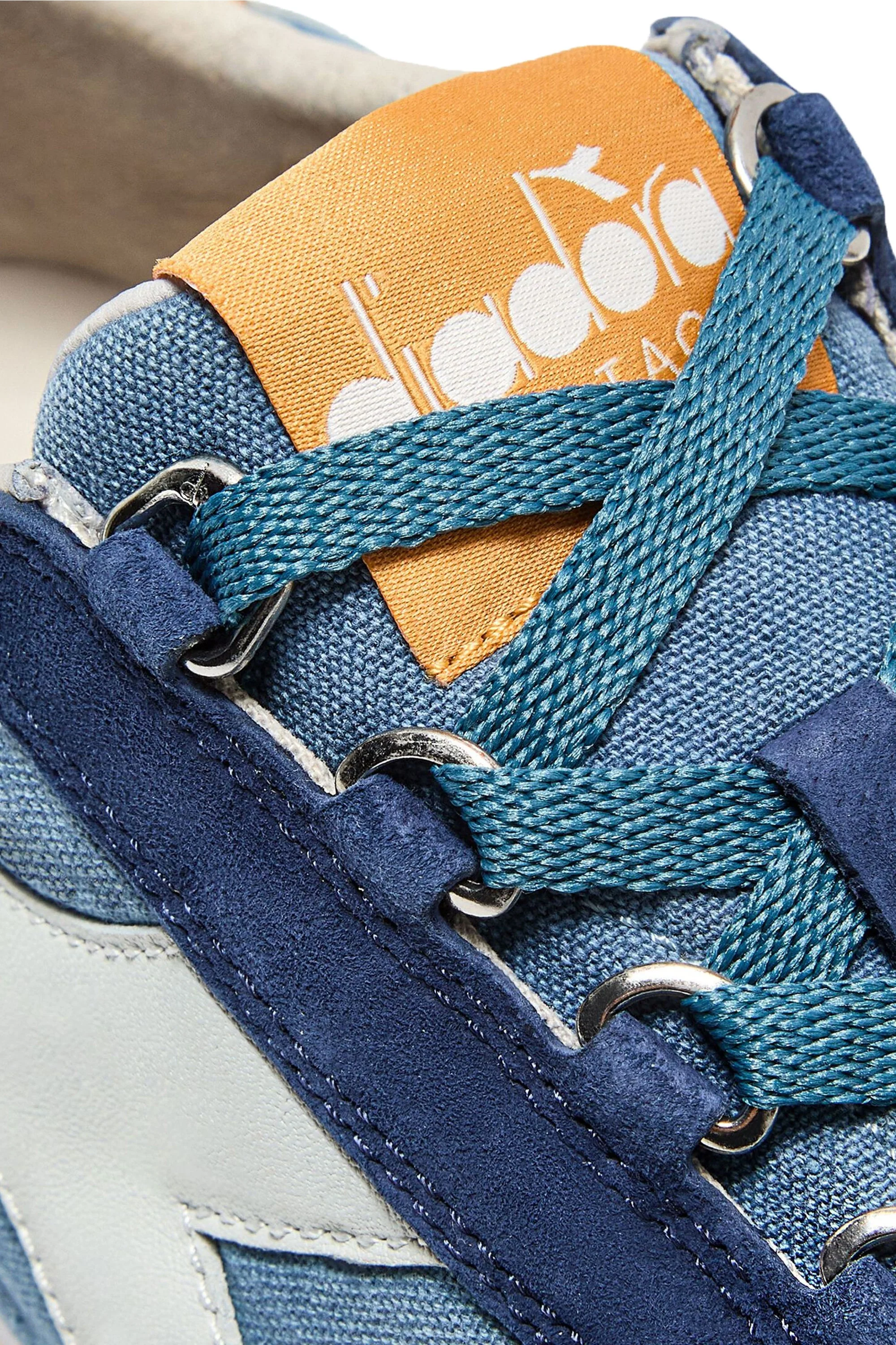 Diadora Heritage Equipe Canvas Sw Evo Trainer Blue Coop - Image 4