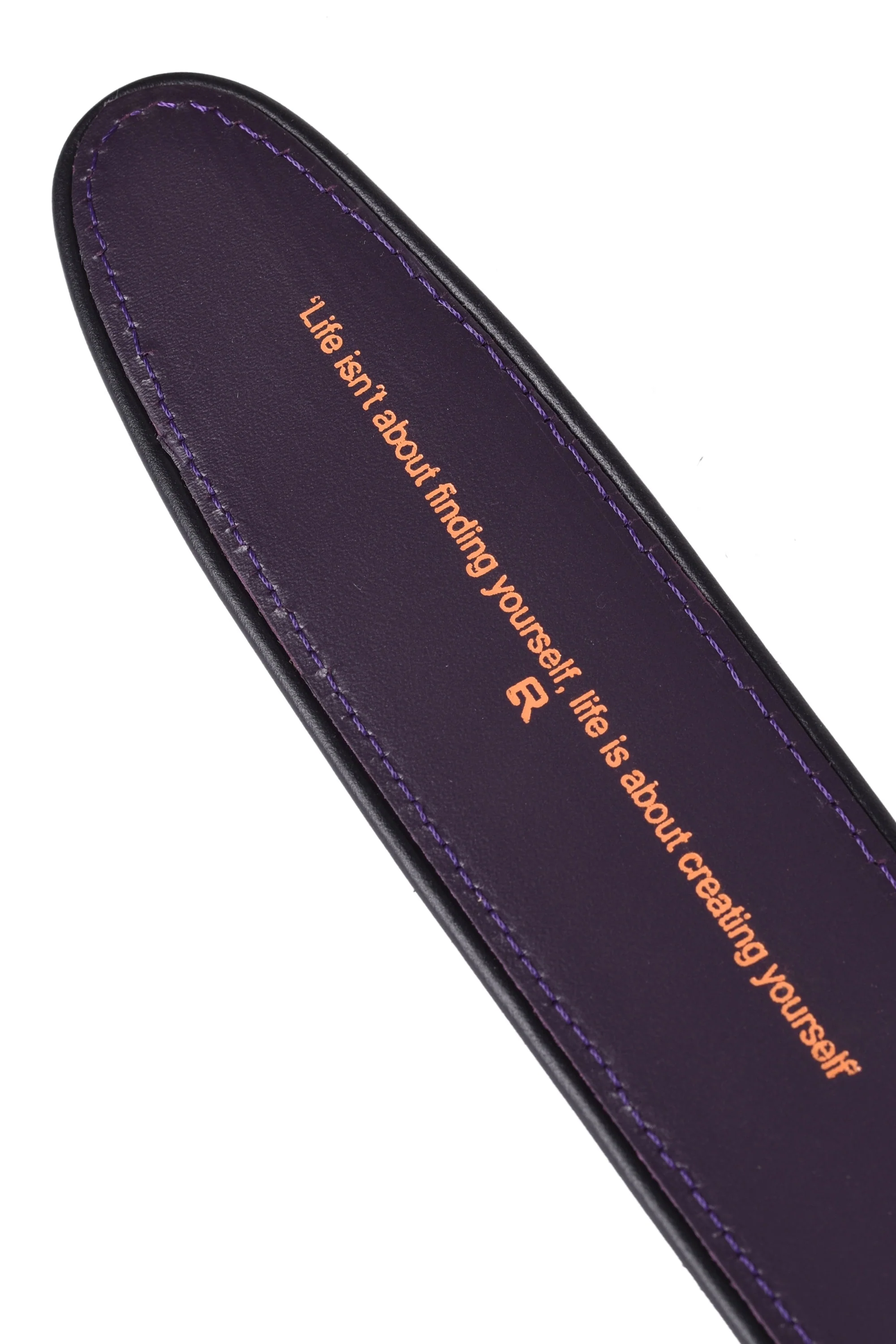 Elliot Rhodes Horsy Leather Belt Black - Image 4