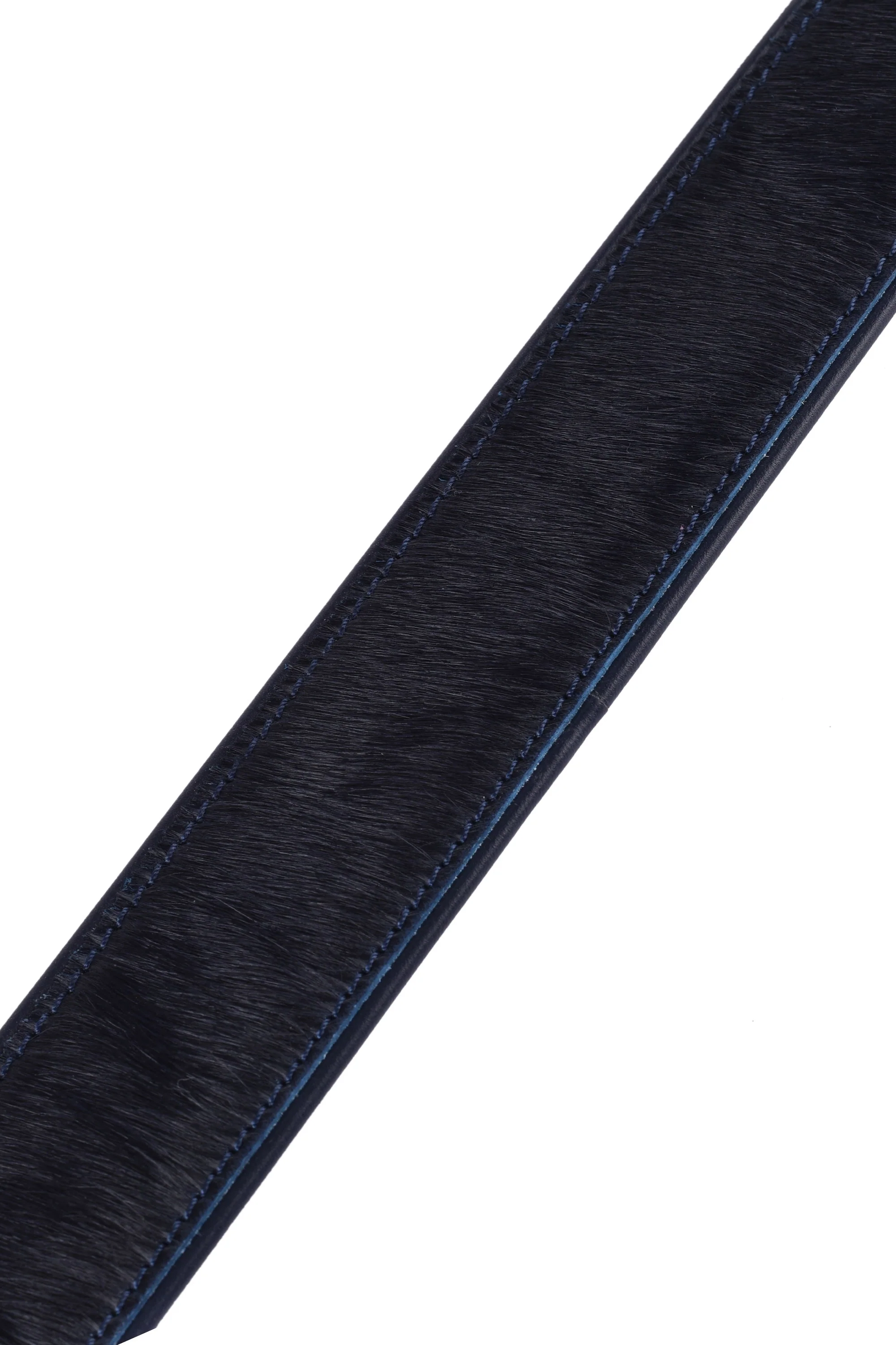 Elliot Rhodes Horsy Leather Belt Navy - Image 3