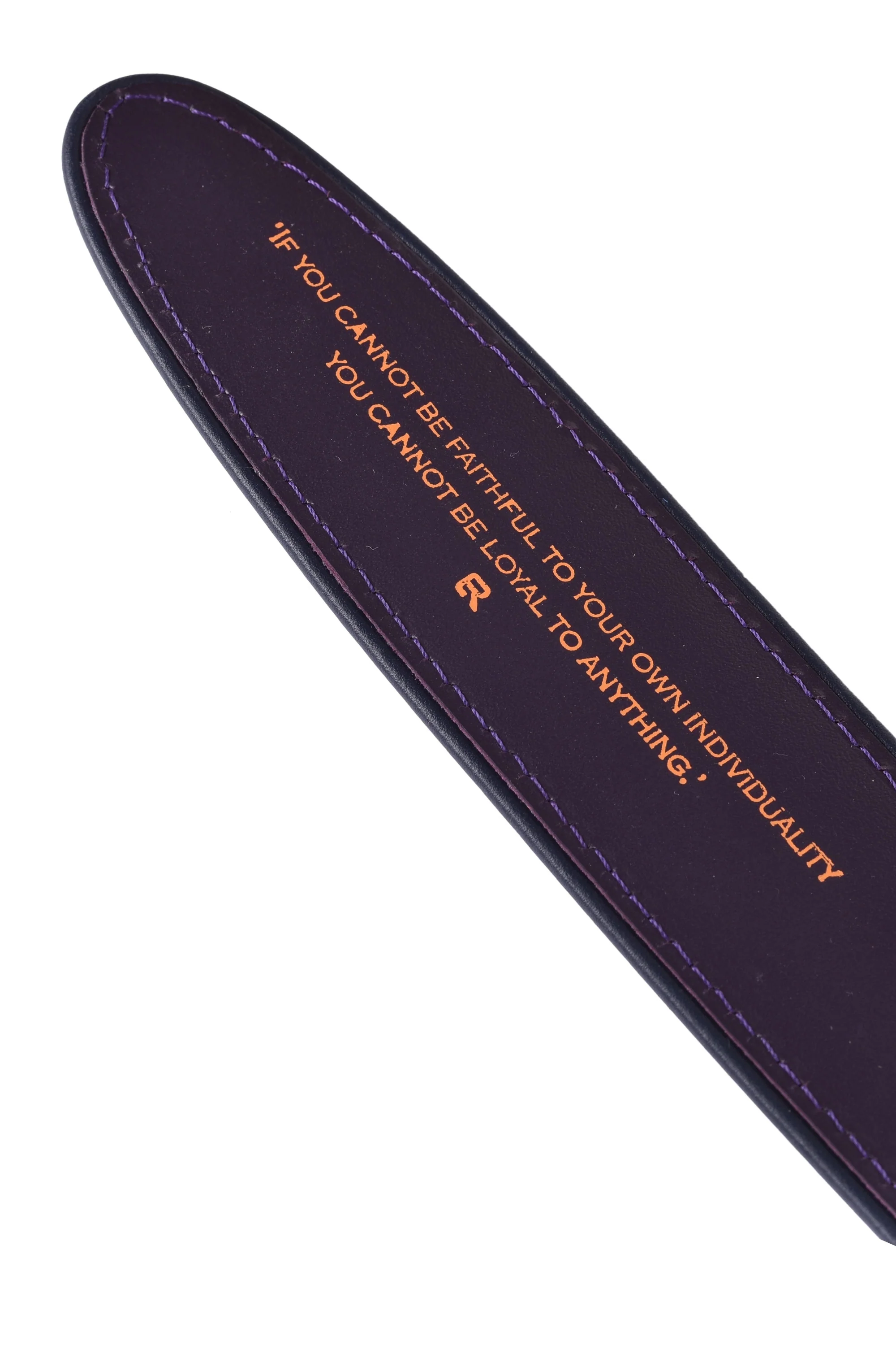 Elliot Rhodes Horsy Leather Belt Navy - Image 4
