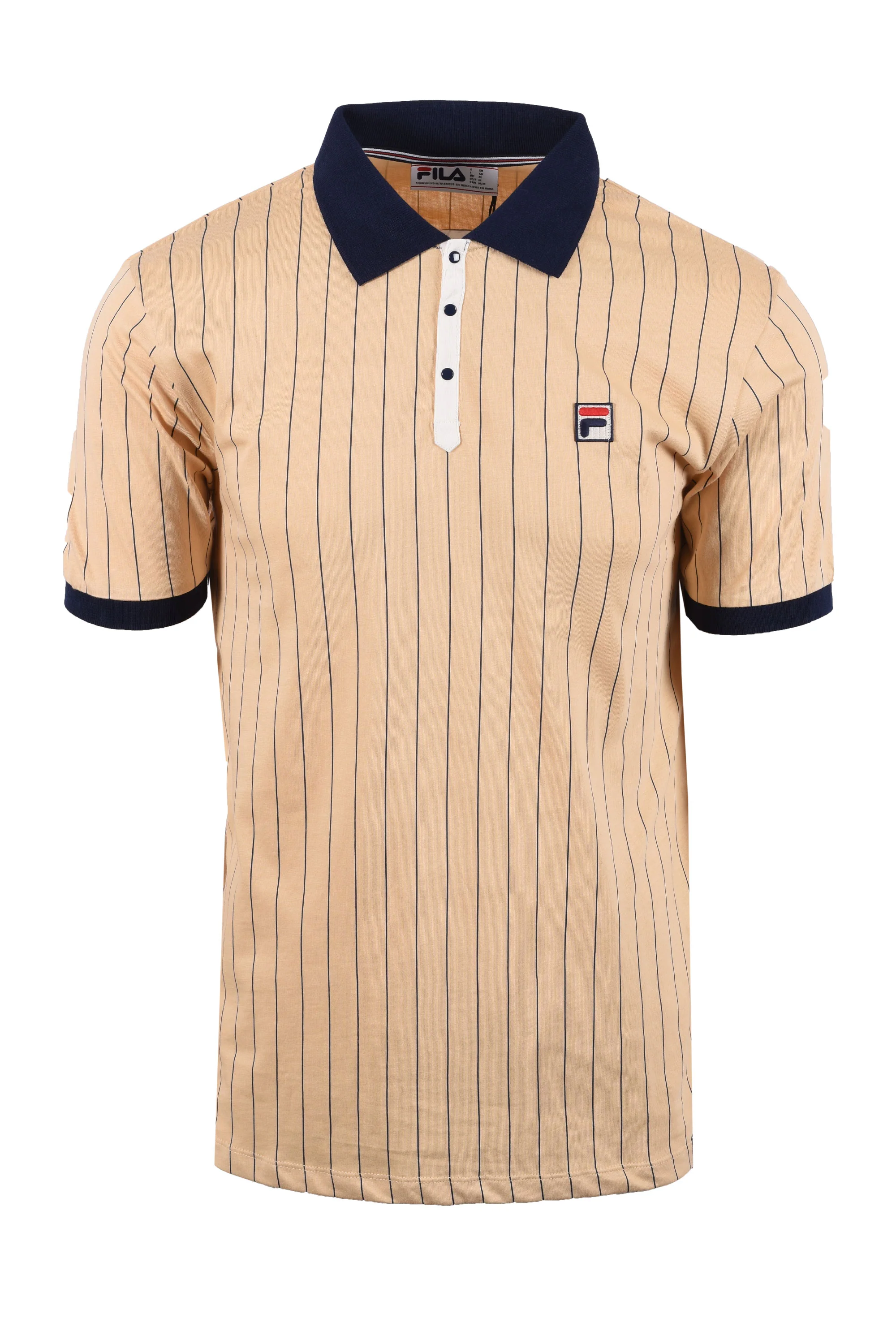 FILA CLASSIC BB1 STRIPED POLO BEIGE/FILA NAVY/GARDENIA