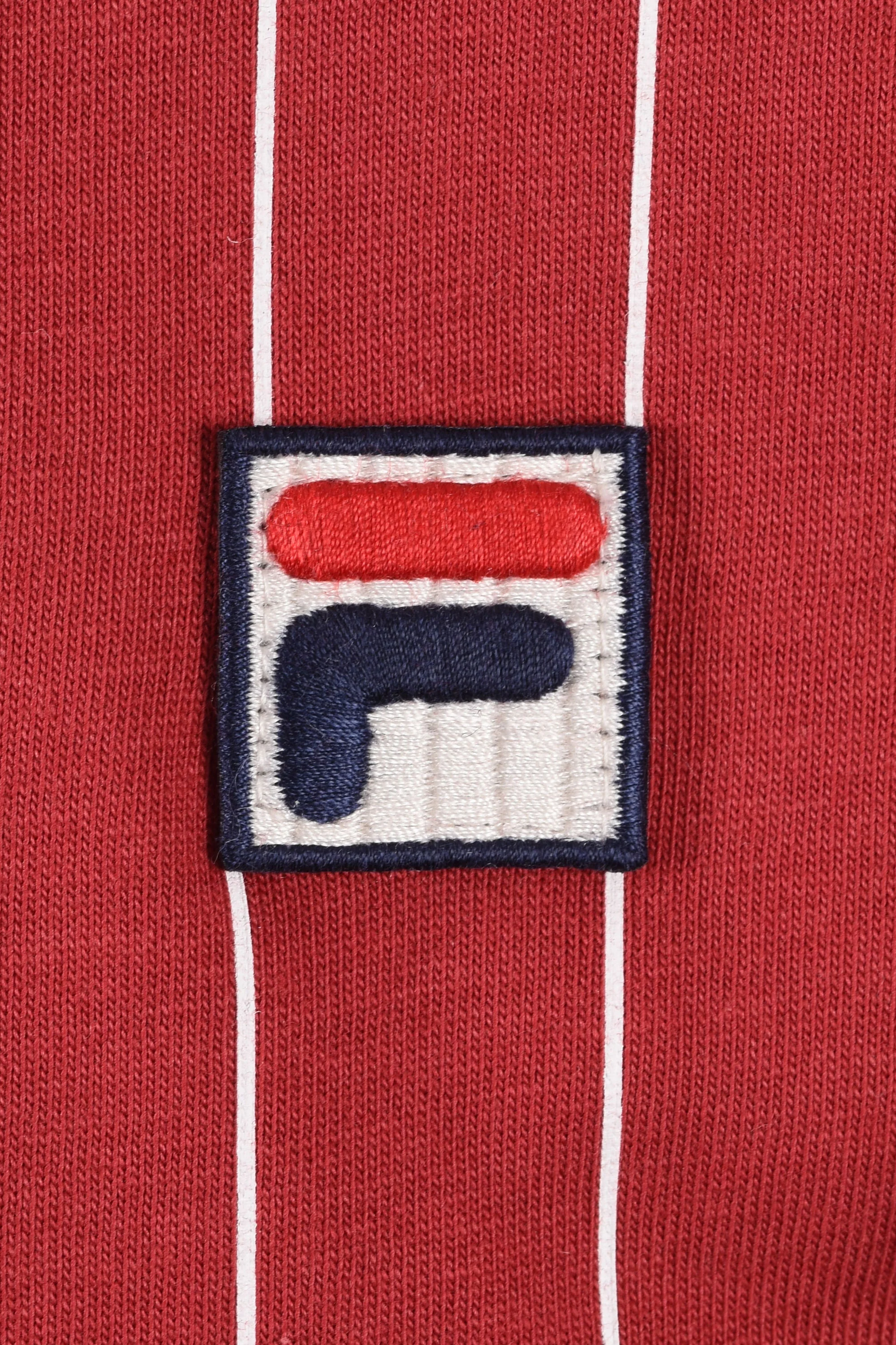 FILA CLASSIC BB1 STRIPED POLO GARNET/GARDENIA/FILA NAVY - Image 3