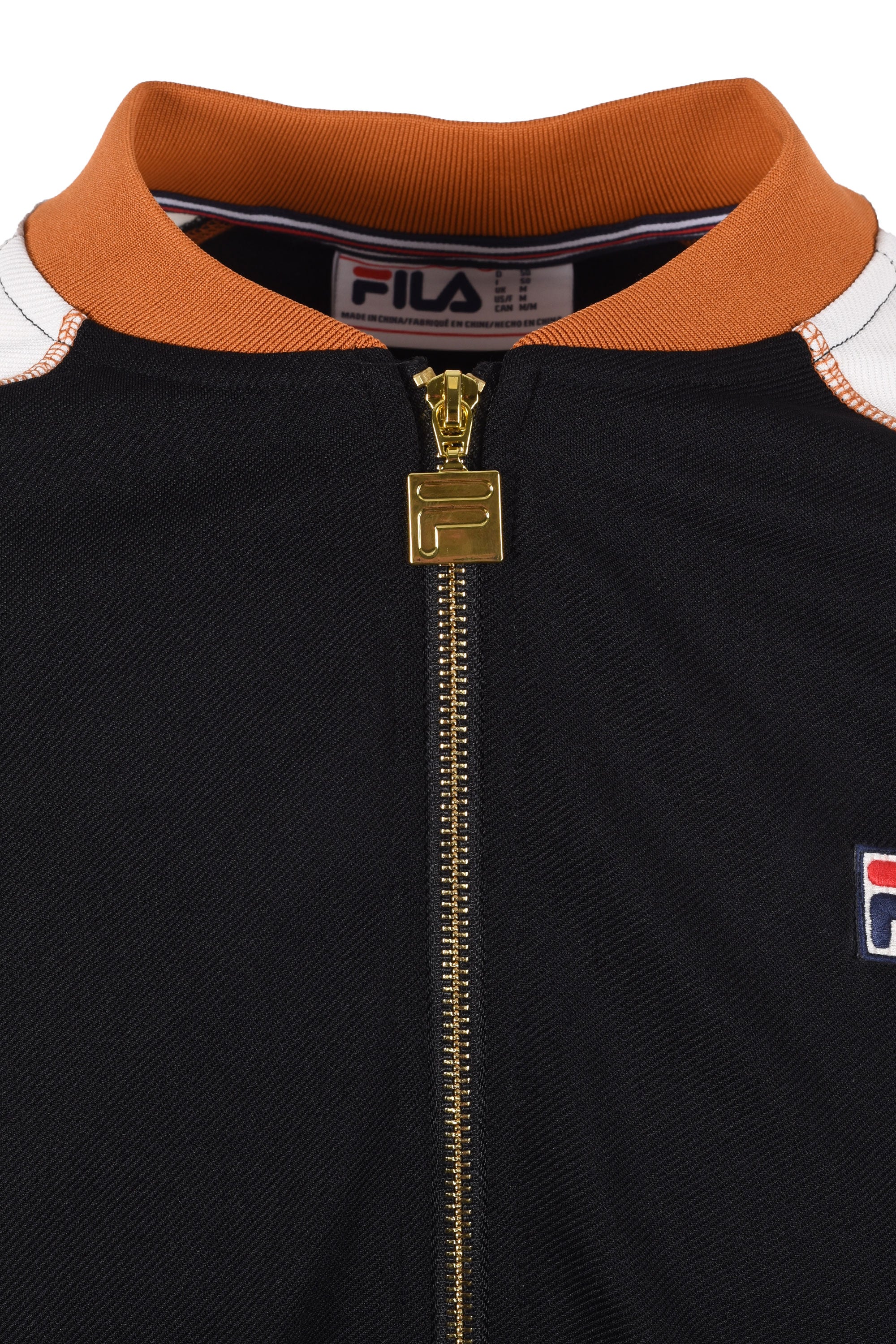 Fila Vintage Eliot Track Top Black/Gardenia/Pumpkin - Image 2