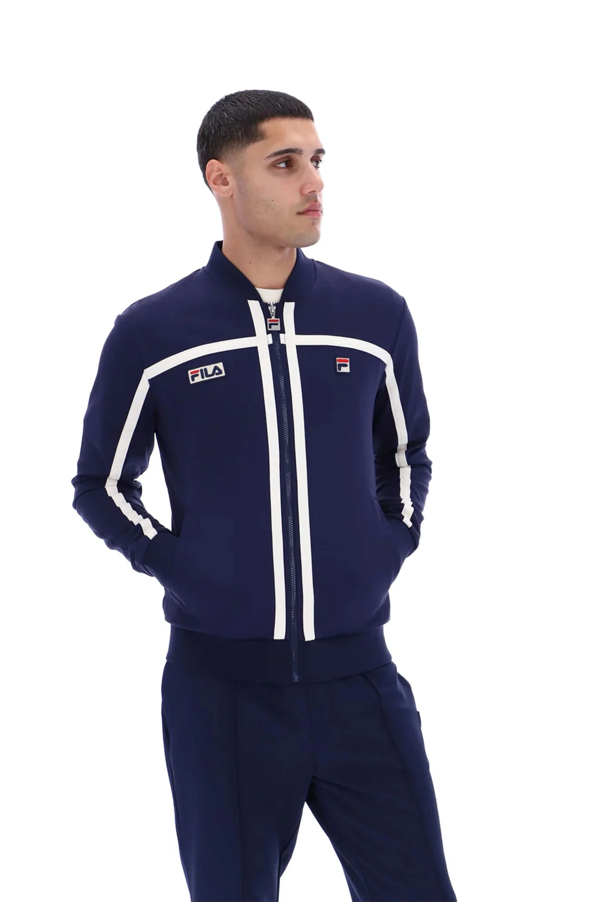 Fila Vintage Emilio Track Jacket Fila Navy/Gardenia - Image 3
