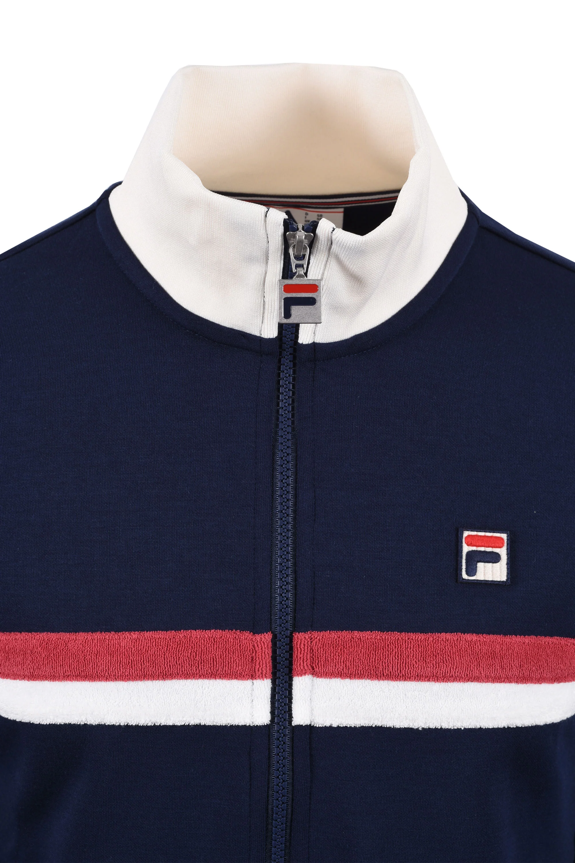 FILA ENRICO TRACK JACKET FILA NAVY/GARDENIA/GARNET - Image 3