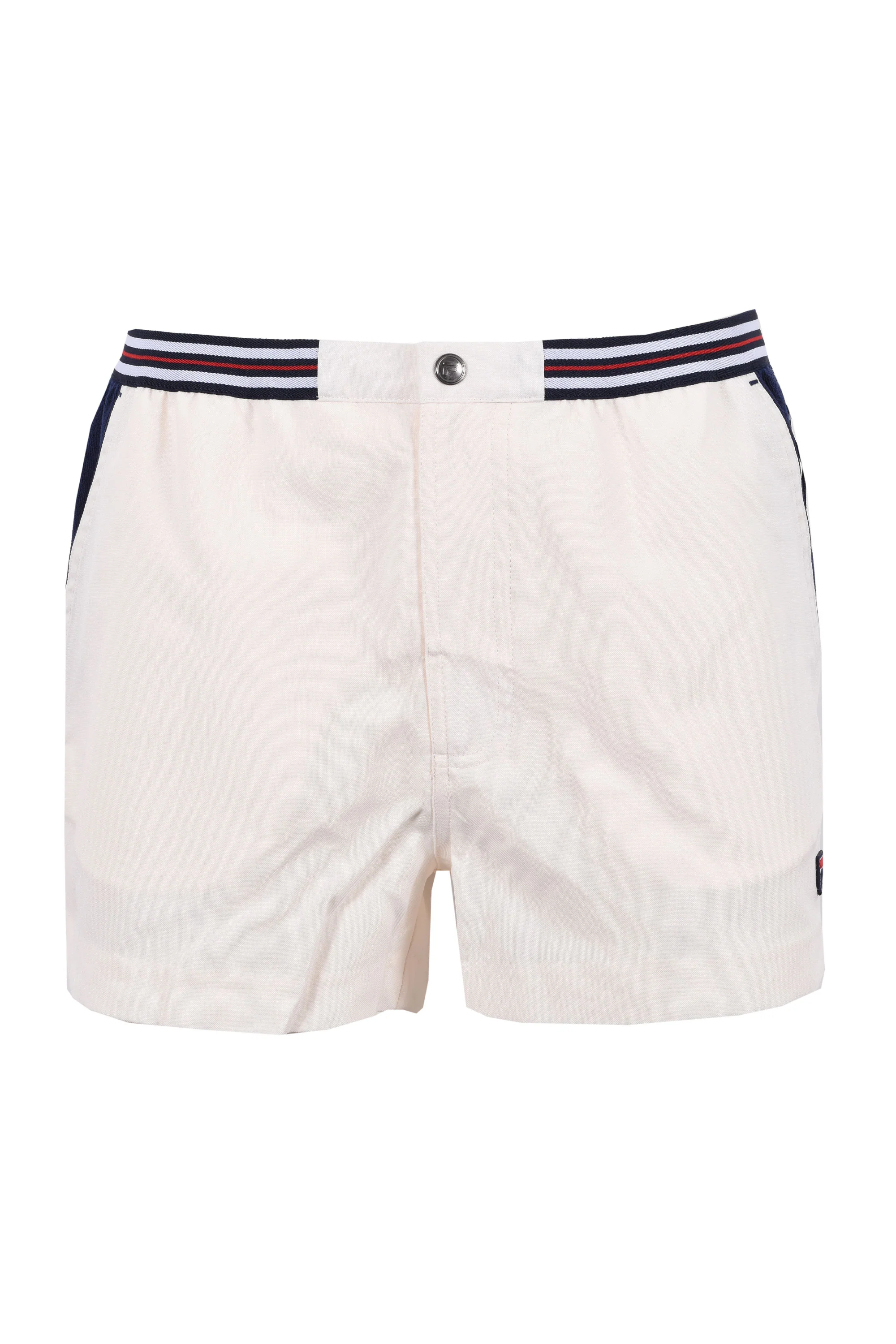 FILA HIGHTIDE 4 TERRY POCKET STRIPE SHORTS GARDENIA/FILA NAVY