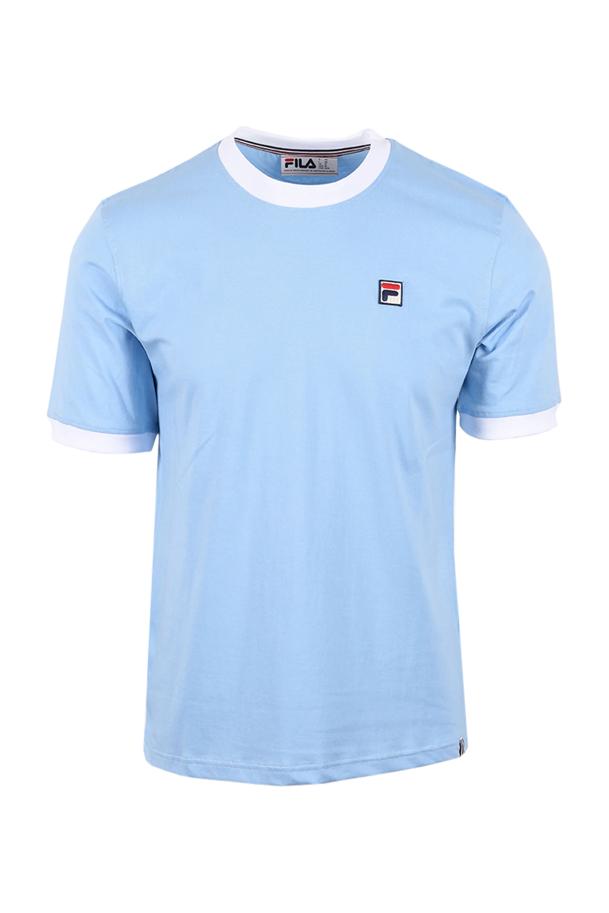 FILA MARCONI ESSENTIAL RINGER T-SHIRT FROZEN FJORD/WHITE