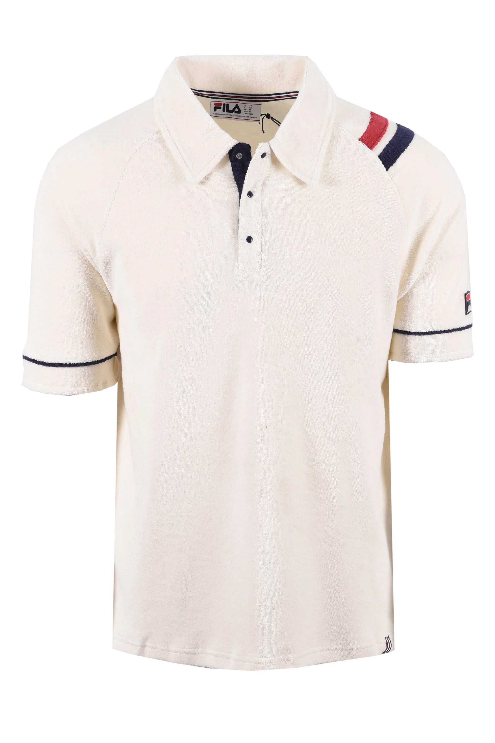 FILA MASSIMO TERRY POLO GARDENIA/GARNET/FILA NAVY
