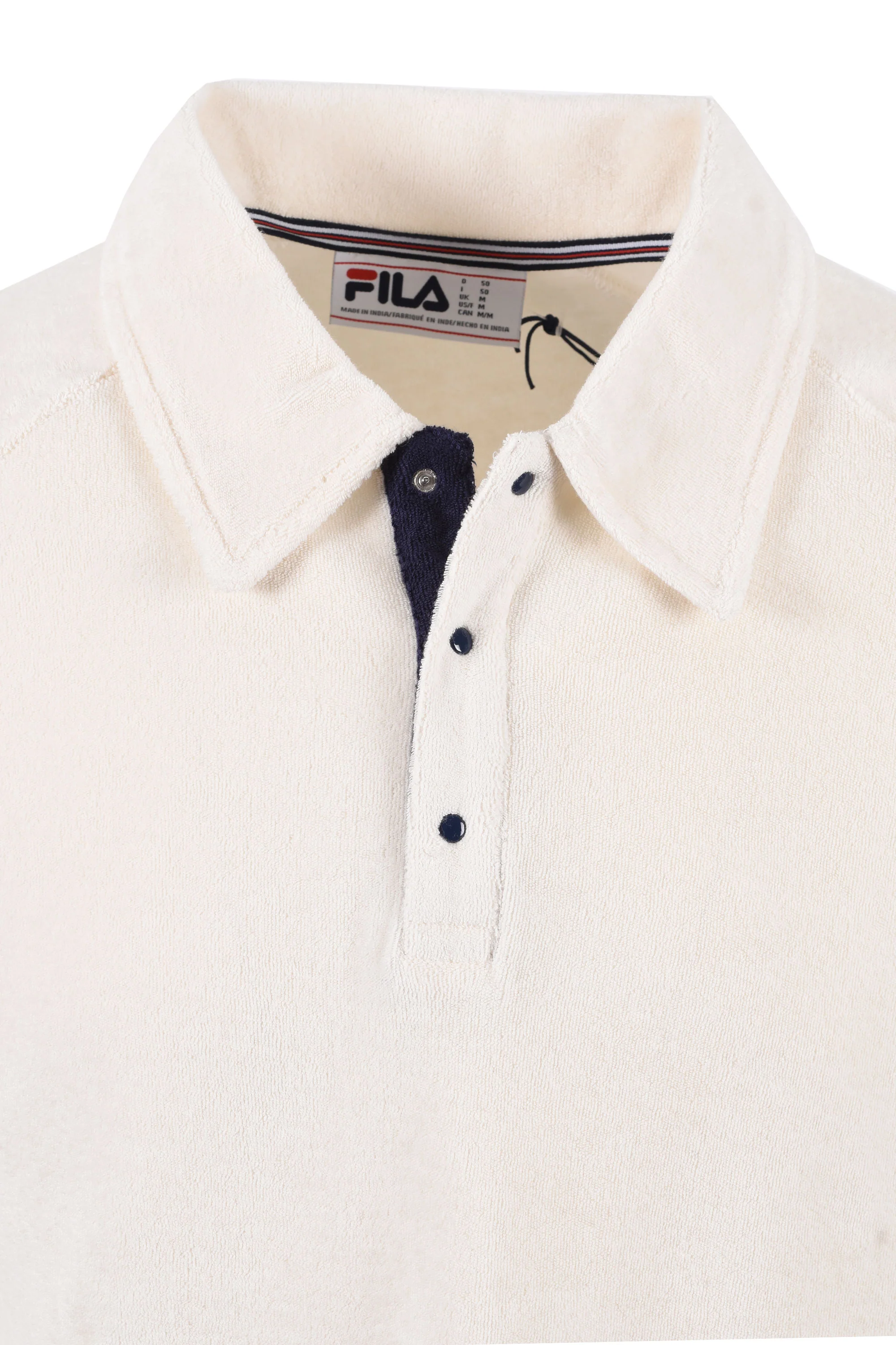 FILA MASSIMO TERRY POLO GARDENIA/GARNET/FILA NAVY - Image 2