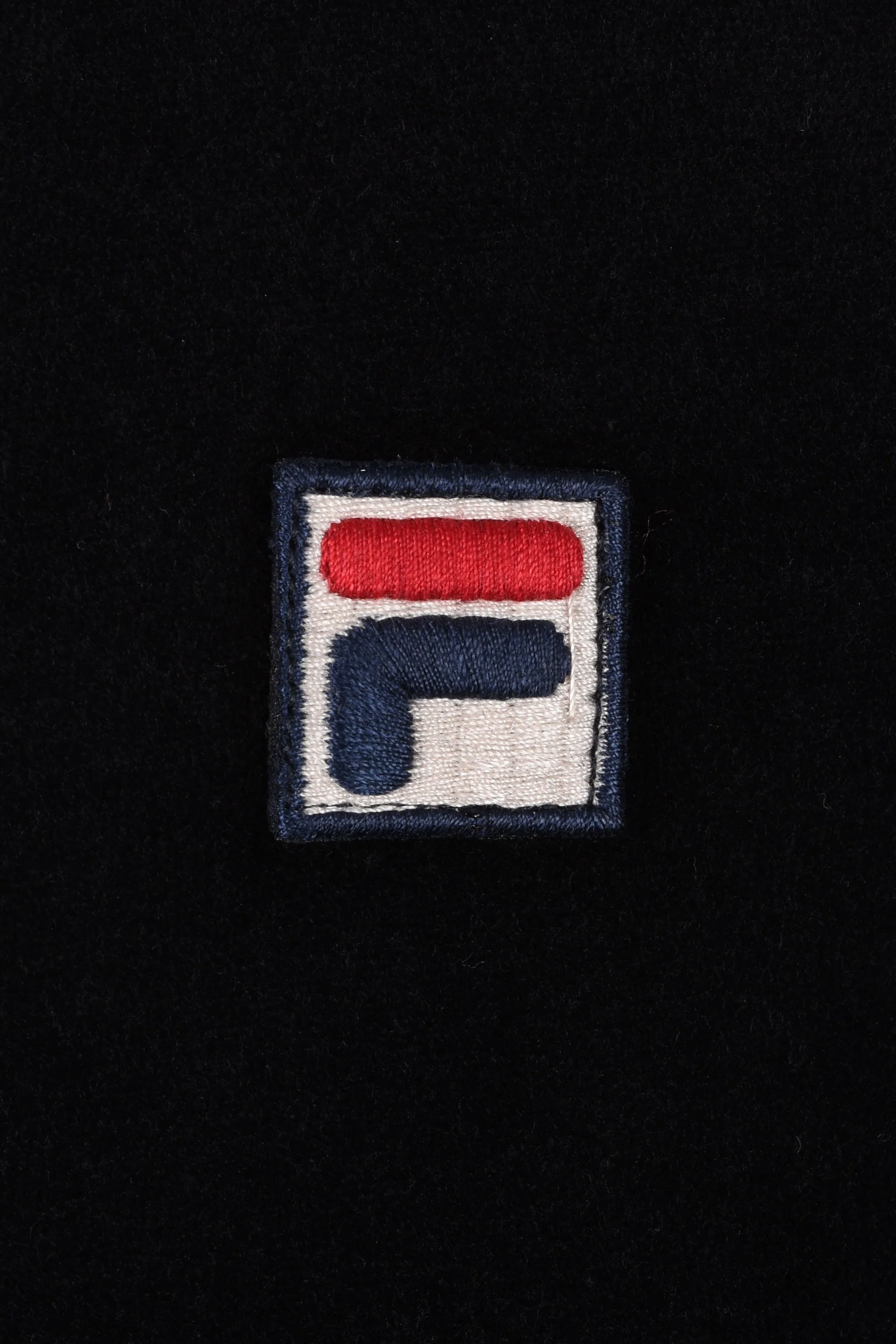 Fila Vintage Nero Velour Track Top Black - Image 3