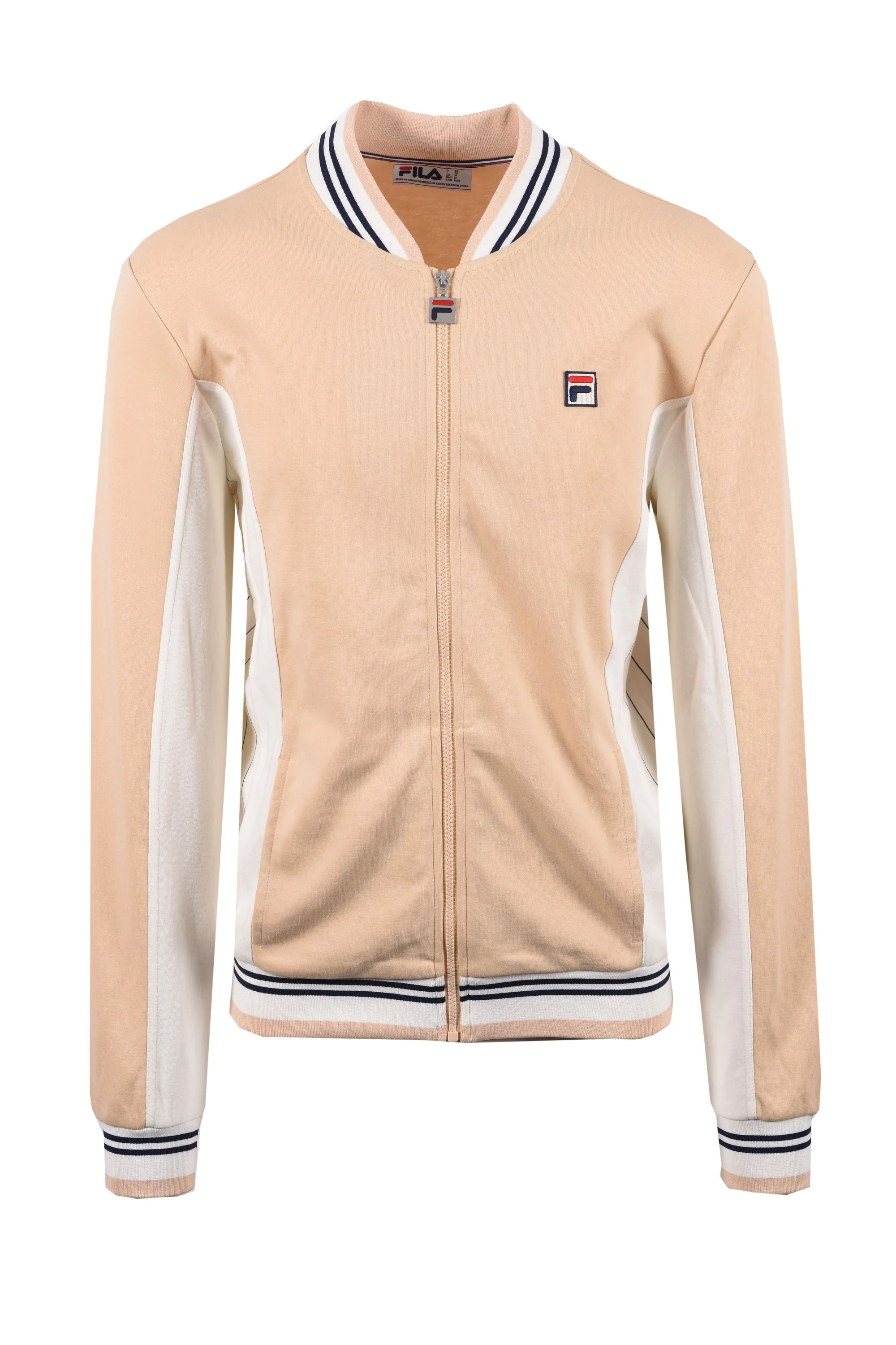 FILA SETTANTA TRACK JACKET BEIGE/GARDENIA/FILA NAVY